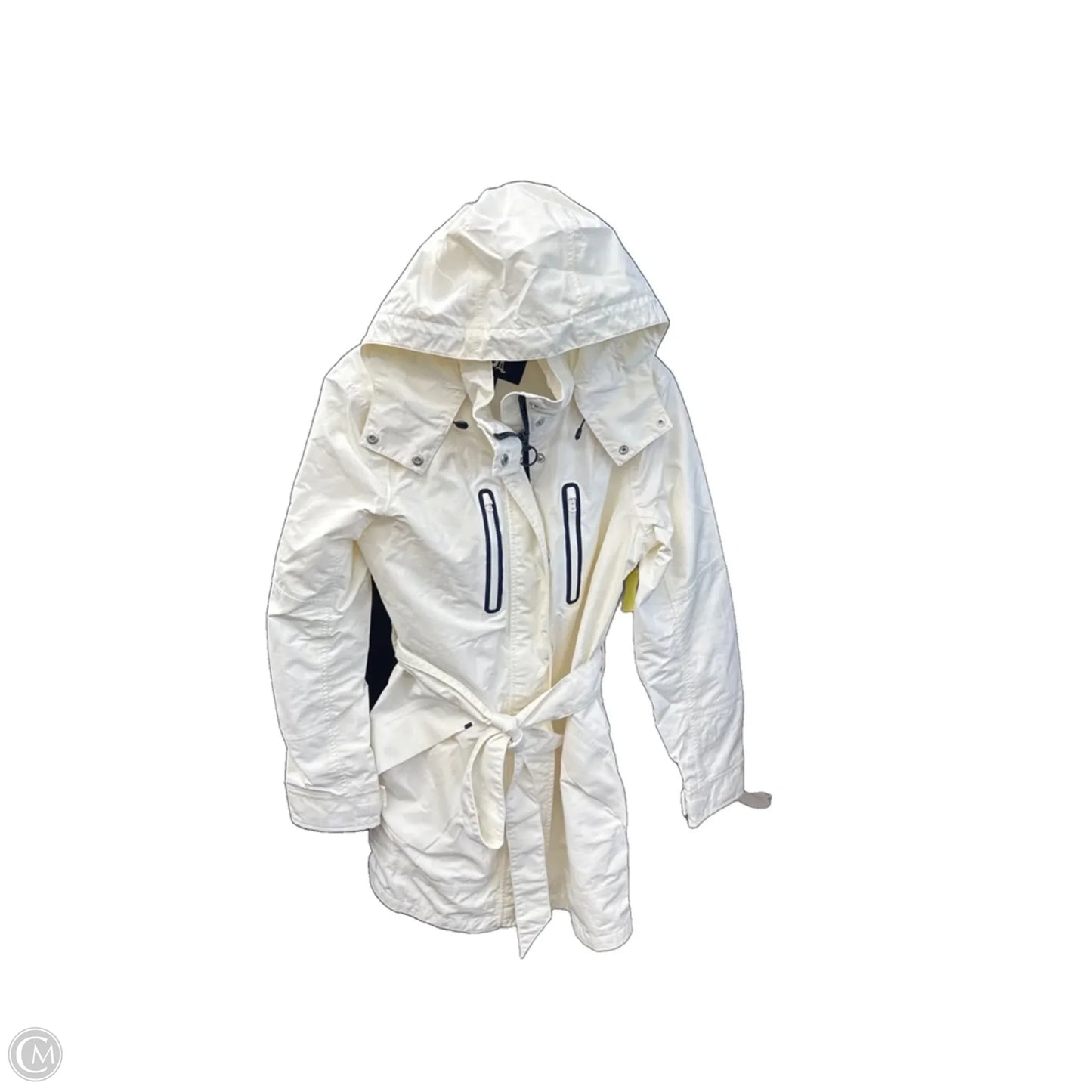Jacket Windbreaker By Lands End In White, Size: S