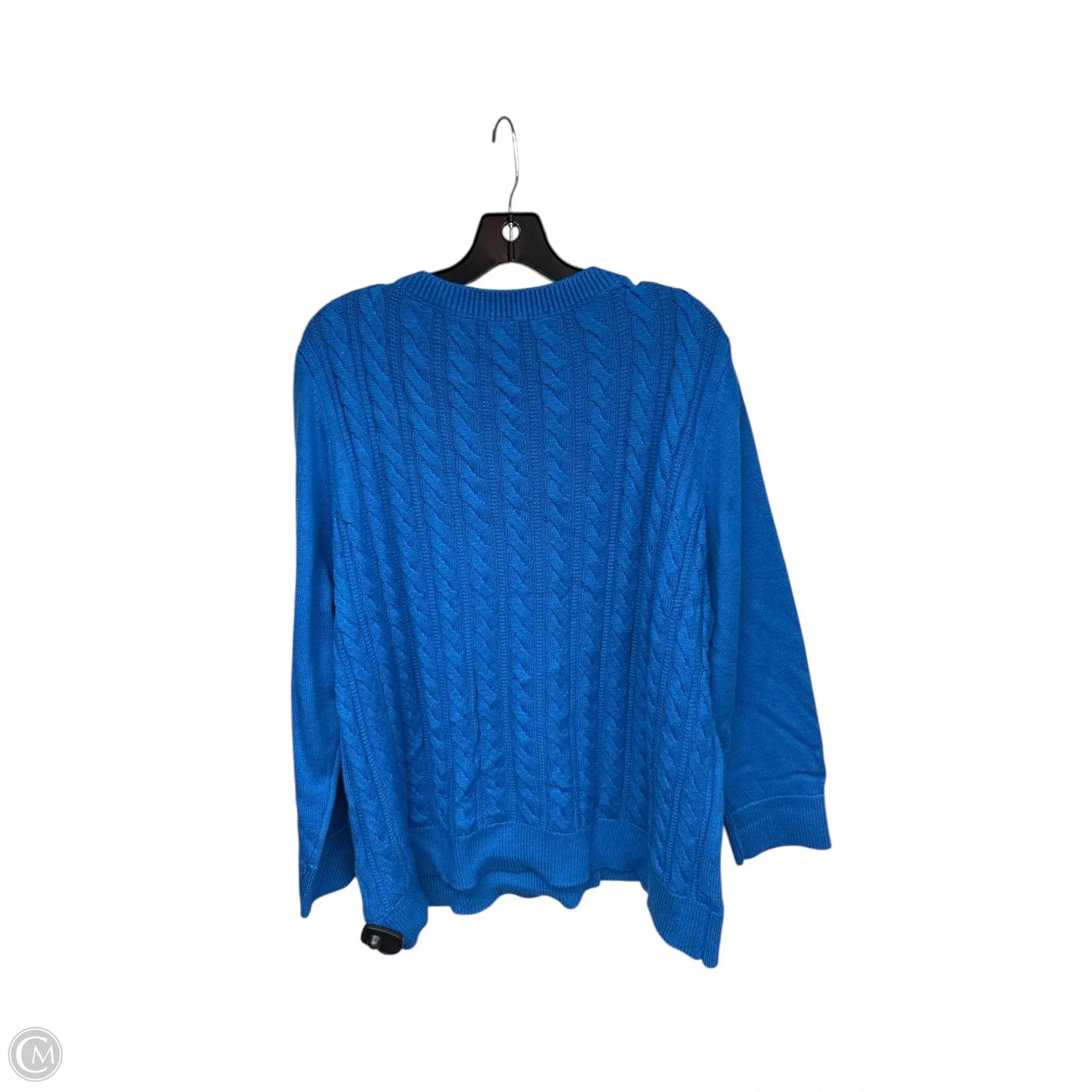 Sweater By Talbots In Blue, Size: 3x