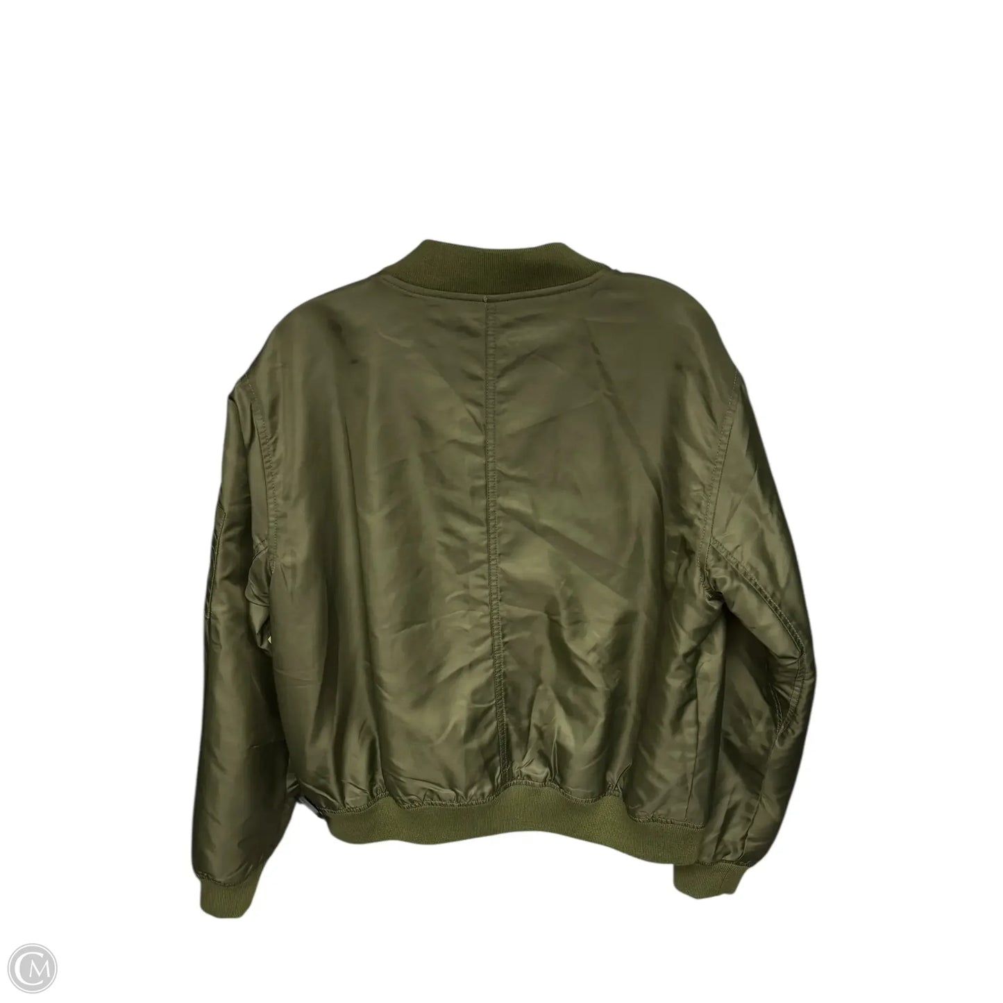 Jacket Moto By Good American In Green, Size: L