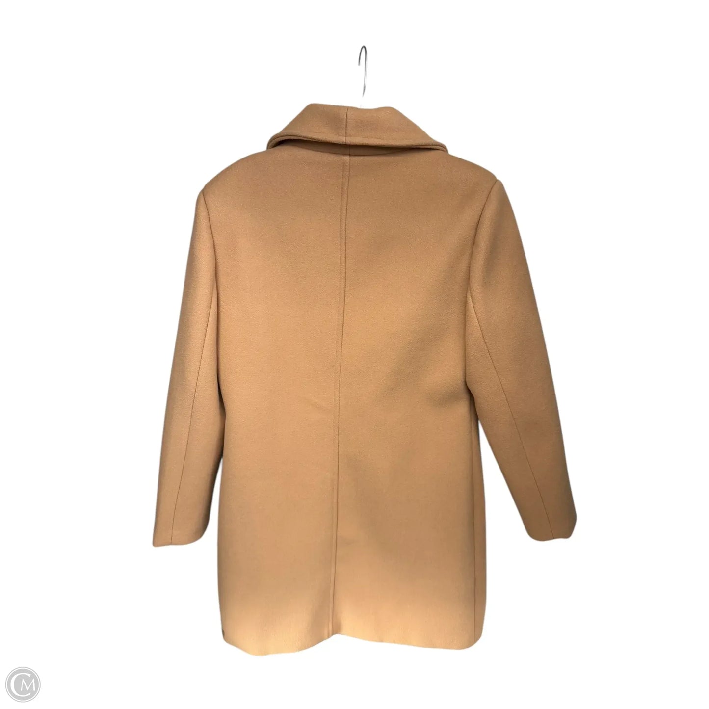 Coat Peacoat By Clothes Mentor In Tan, Size: S