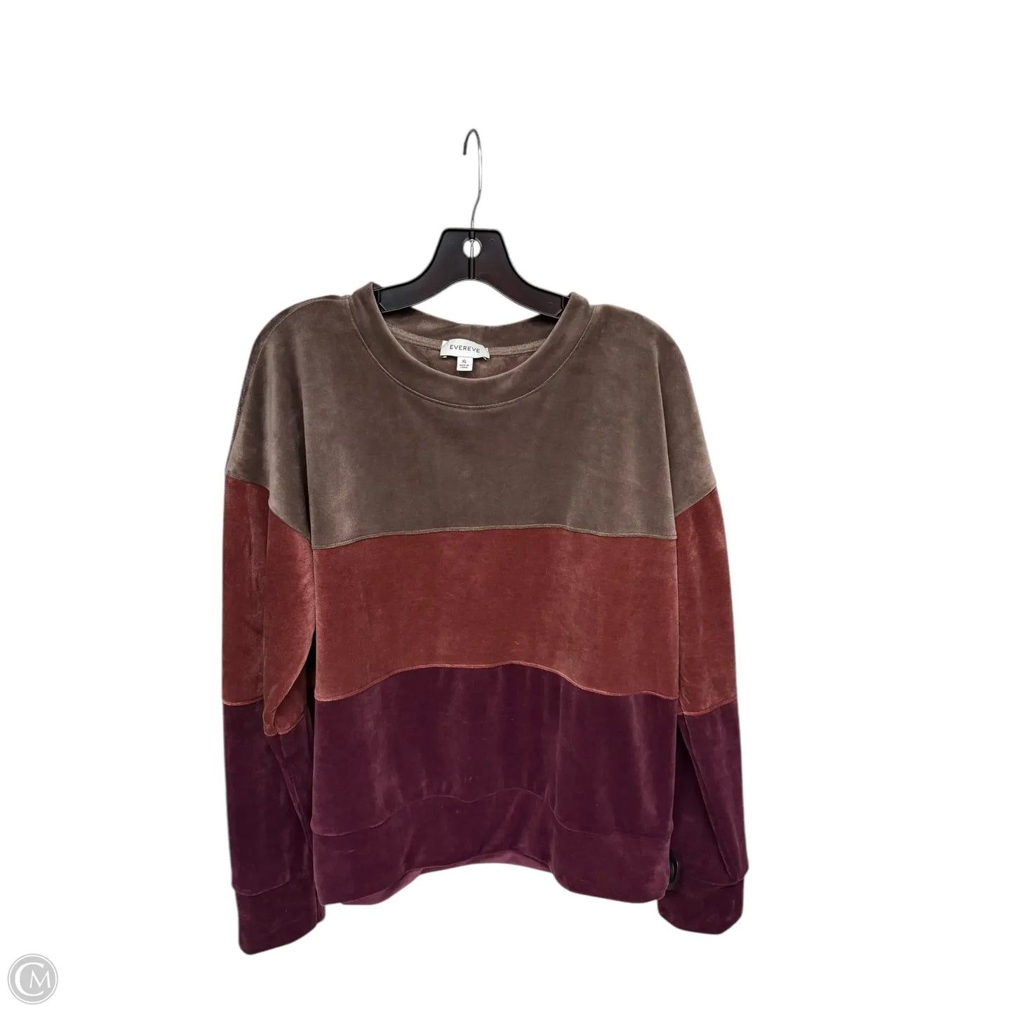 Sweater By Evereve In Brown & Purple, Size: Xl