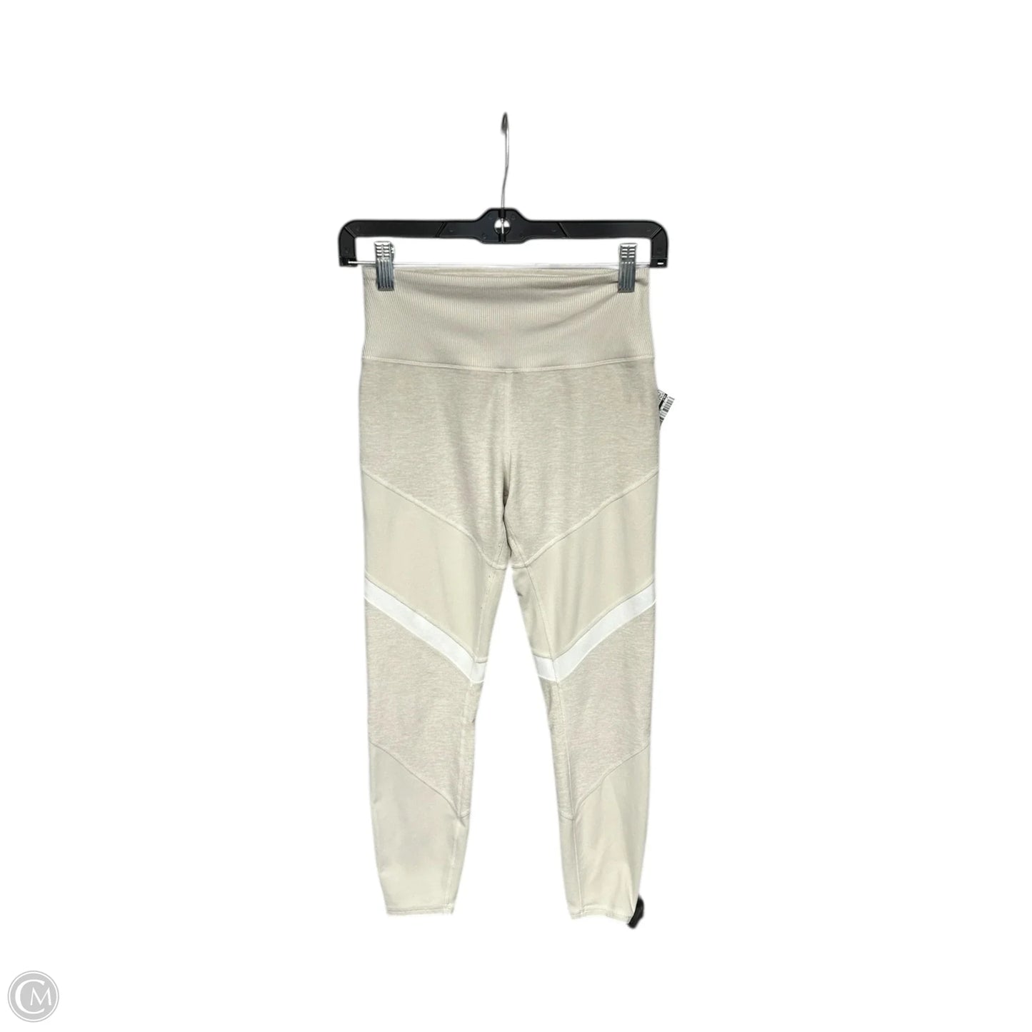Athletic Leggings By Alo In Cream, Size: S