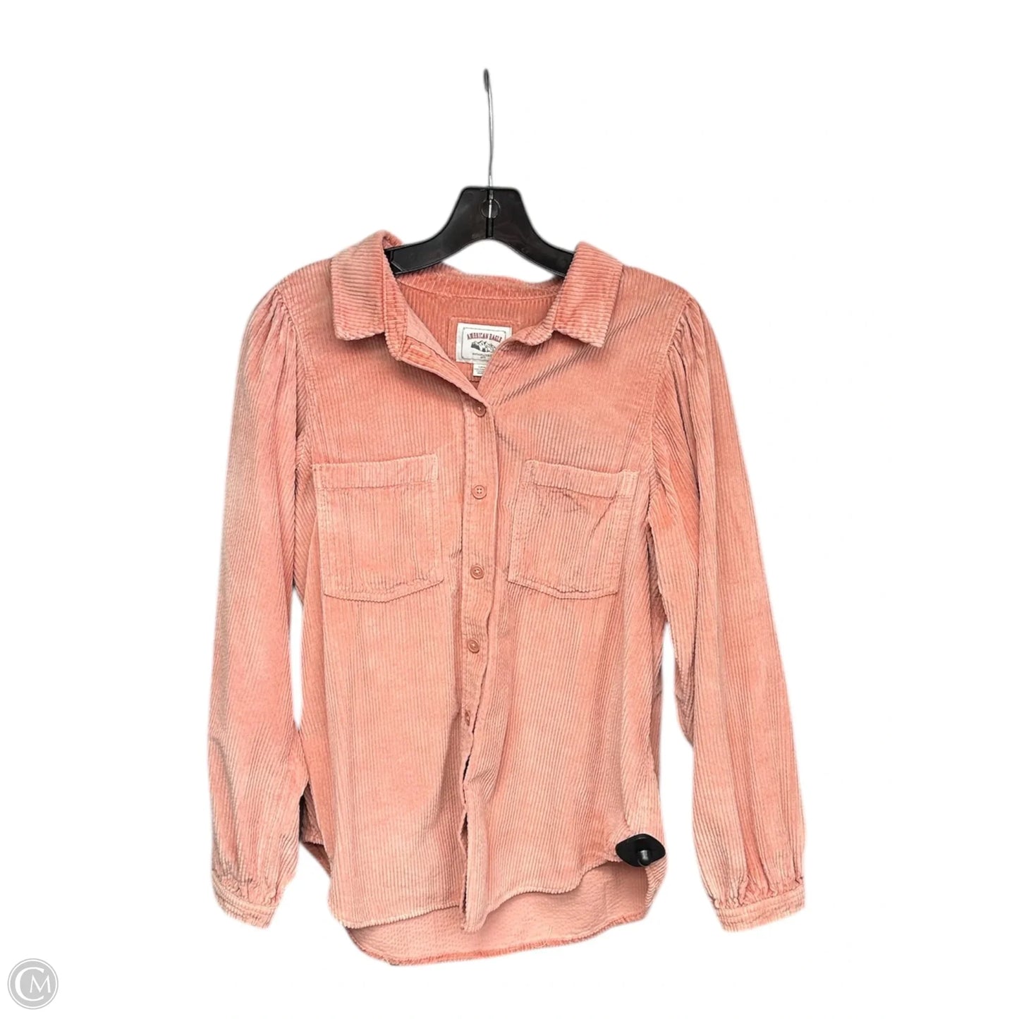 Top Long Sleeve By American Eagle In Pink, Size: Sp