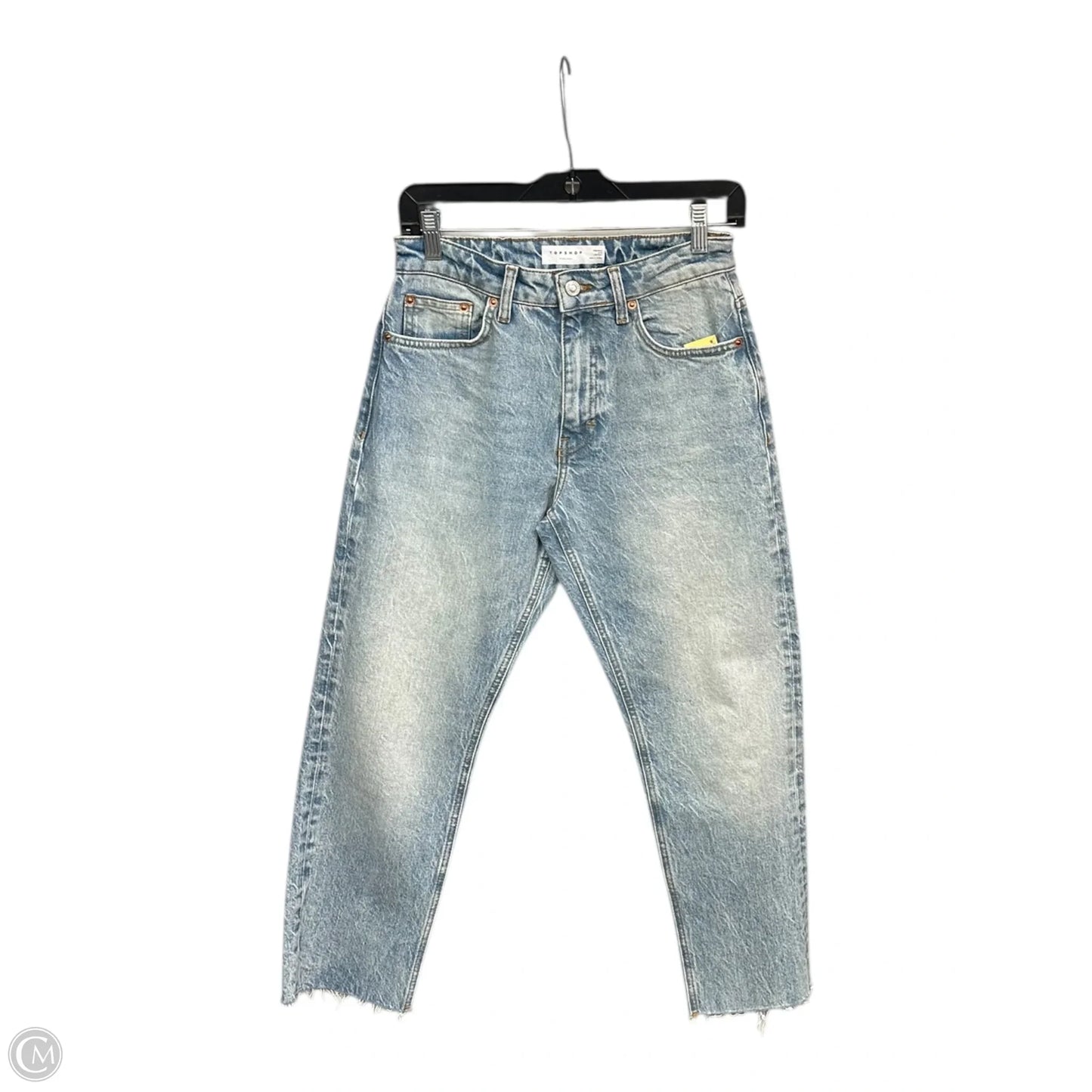 Jeans Cropped By Top Shop In Blue Denim, Size: 26