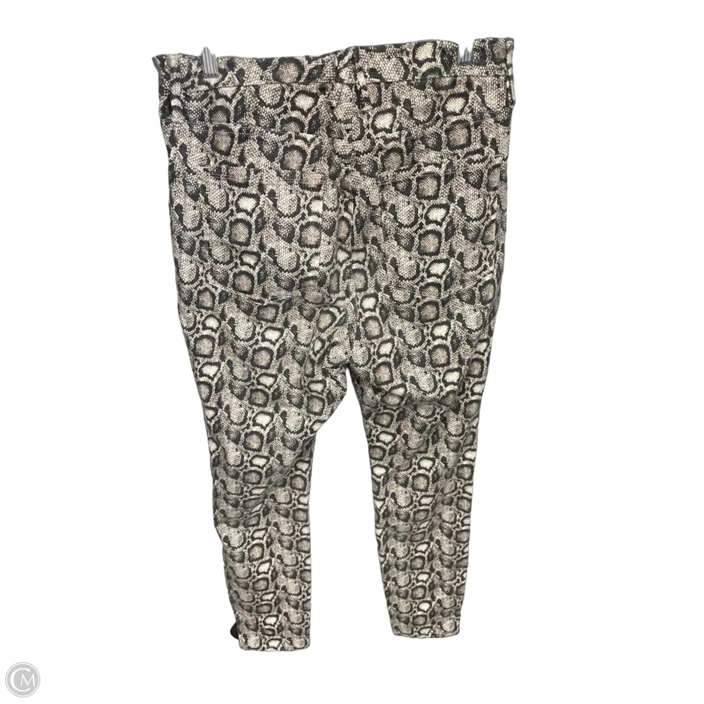 Jeans Skinny By Good American In Animal Print, Size: 16