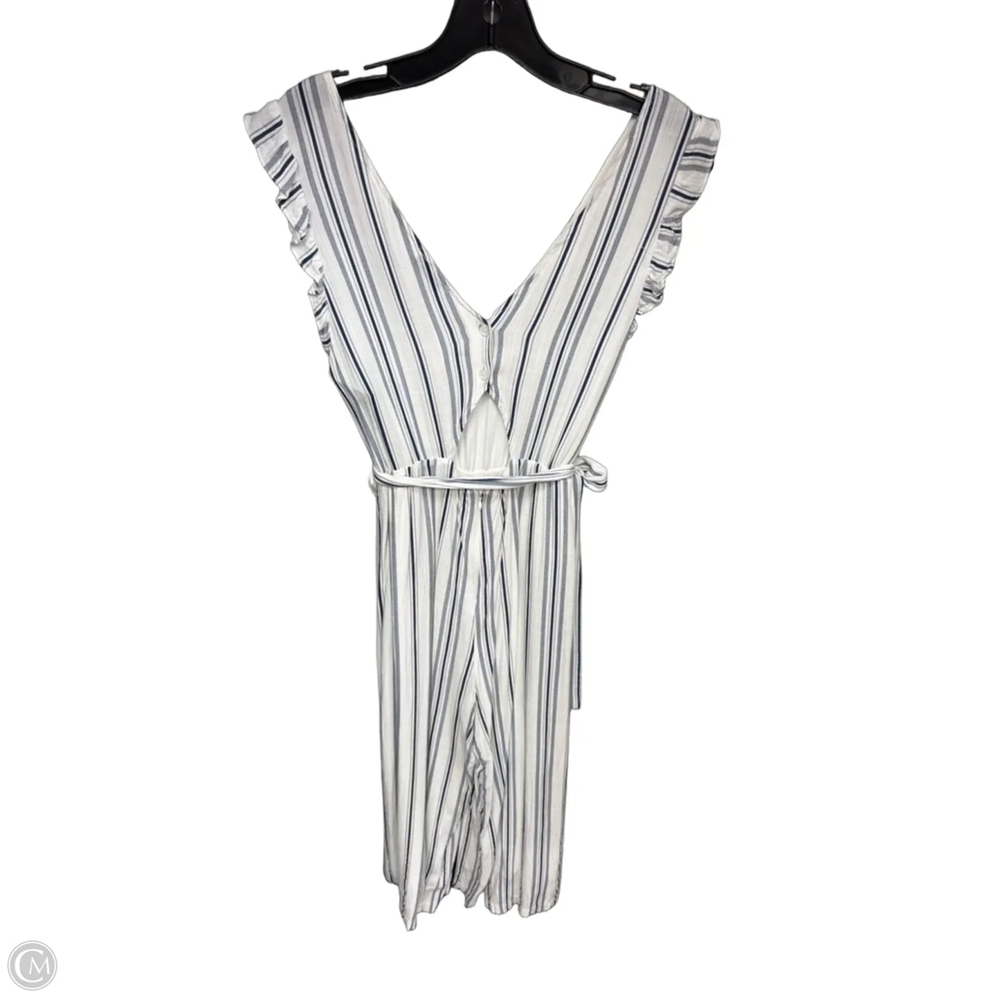 Jumpsuit By Lush In Blue & White, Size: M