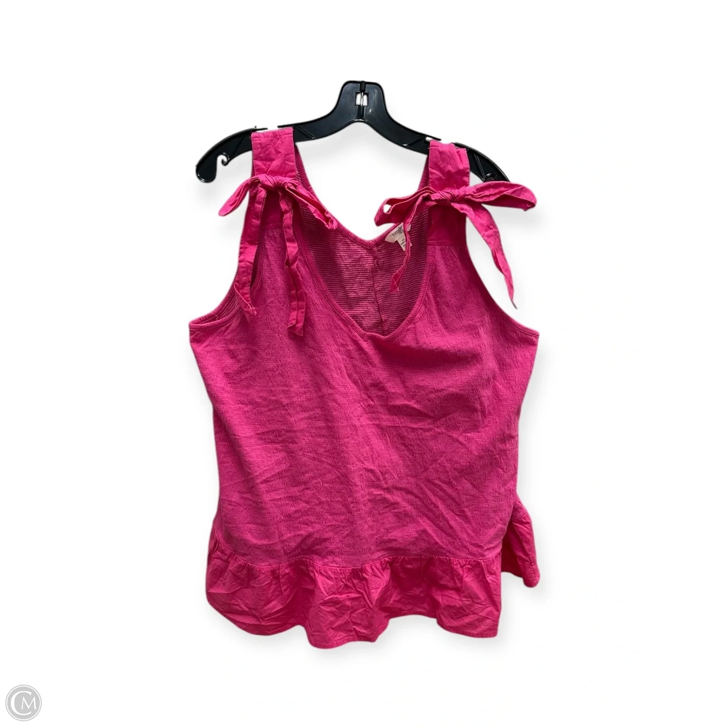 Top Sleeveless By Terra & Sky In Pink, Size: 2x