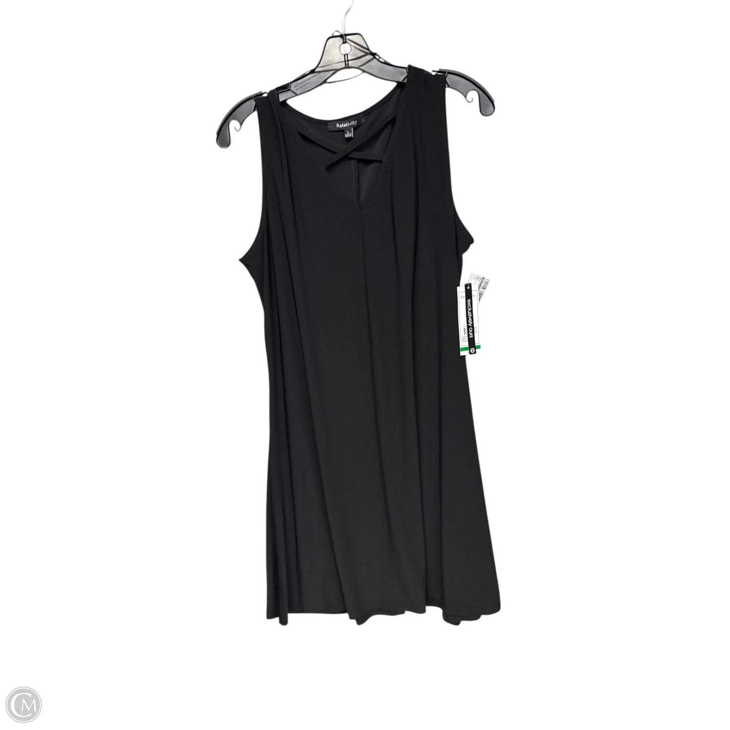 Dress Casual Midi By Relativity In Black, Size: L