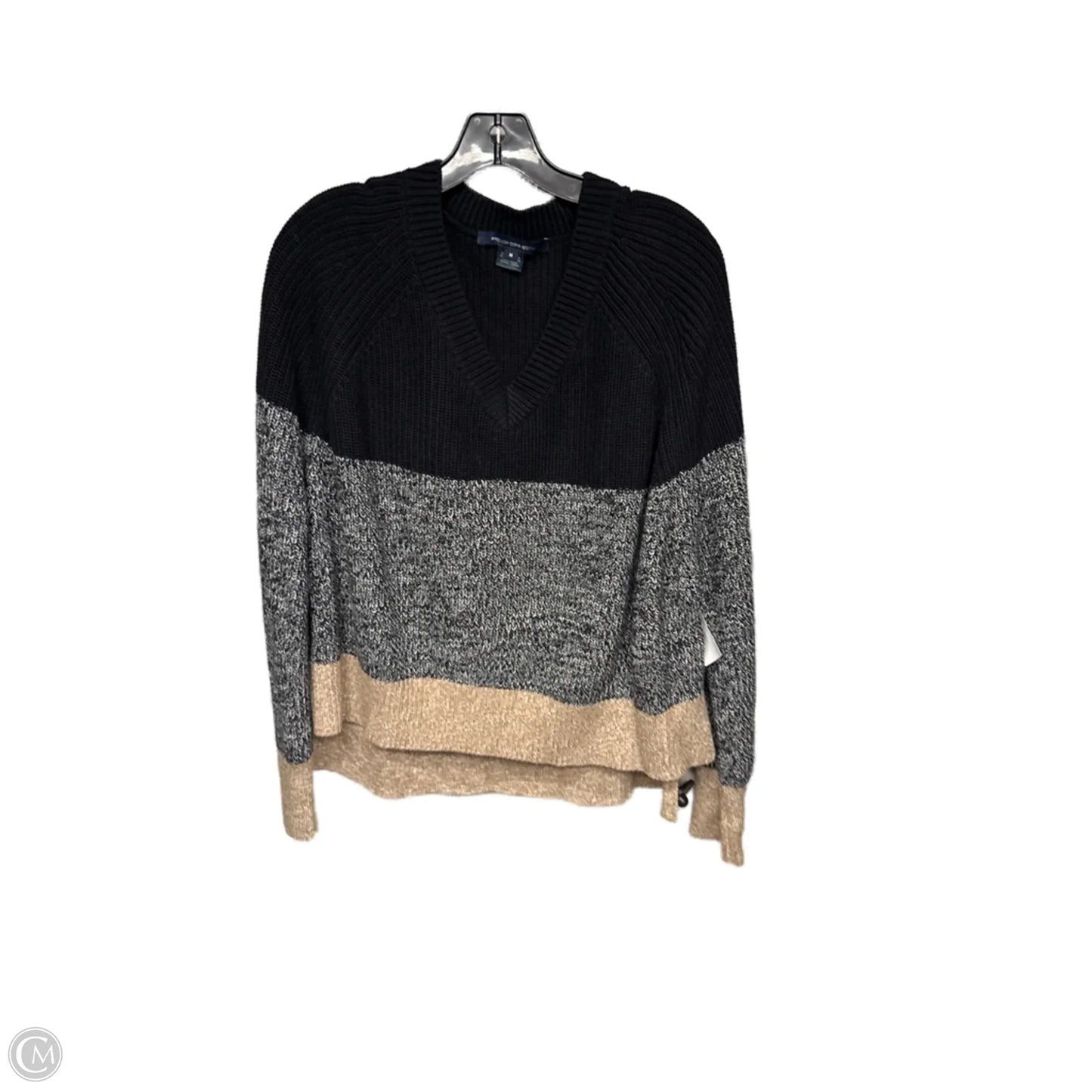 Sweater By French Connection In Black & Brown, Size: M