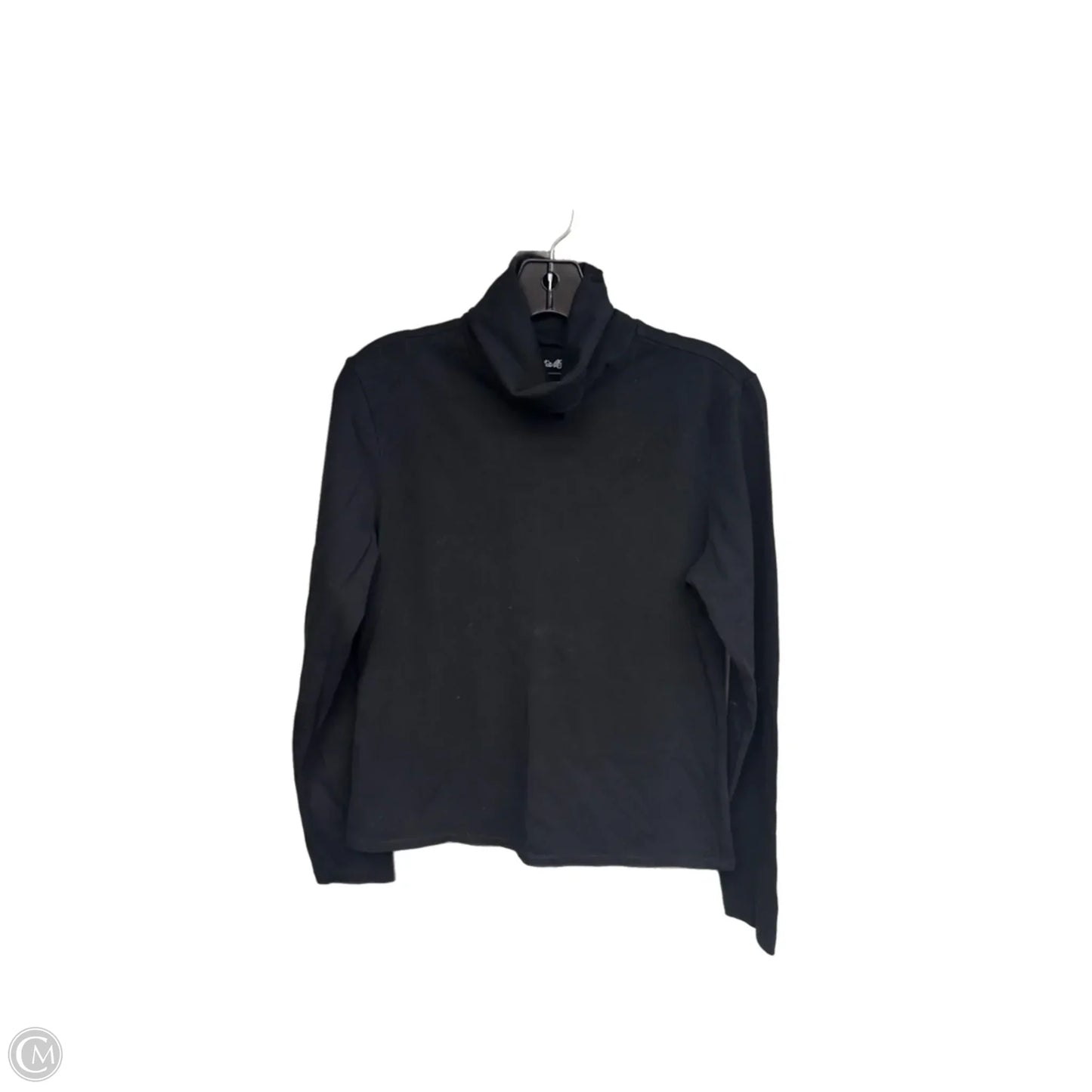 Top Long Sleeve By Eddie Bauer In Black, Size: M