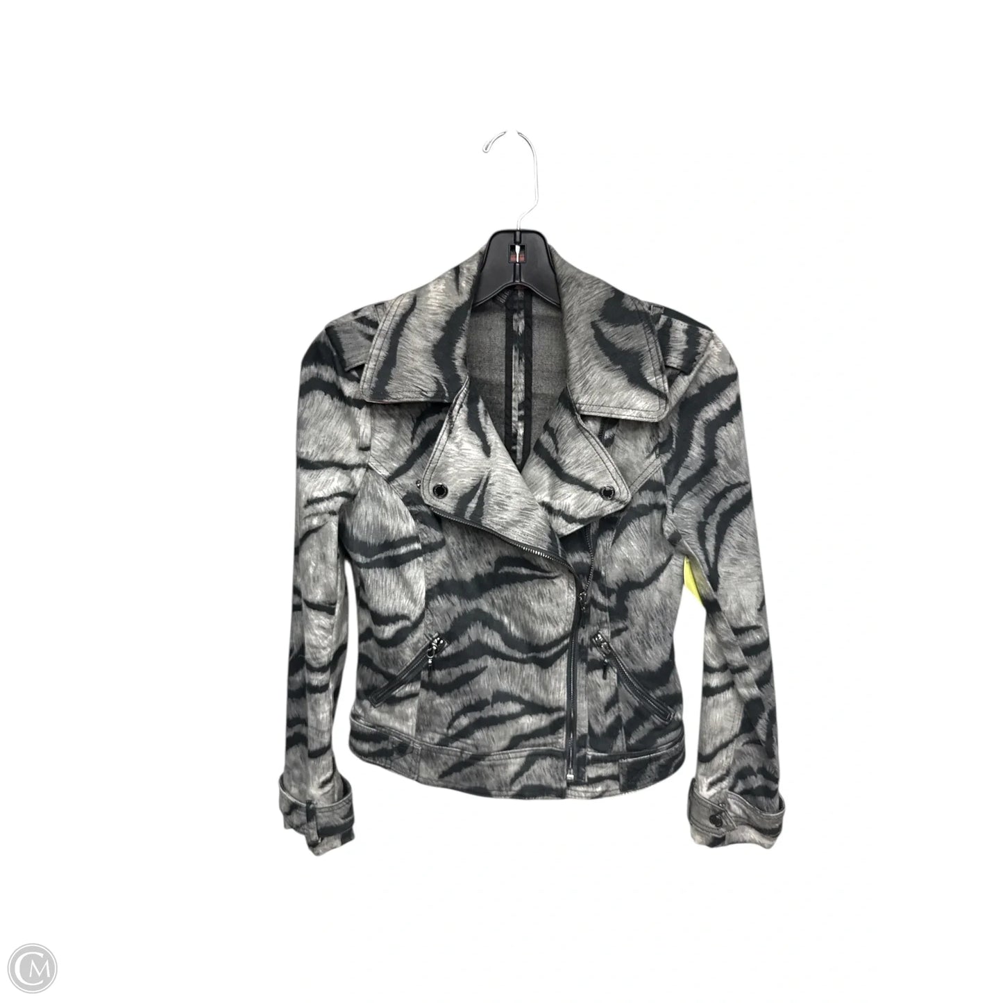 Jacket Denim By White House Black Market In Animal Print, Size: Xxs