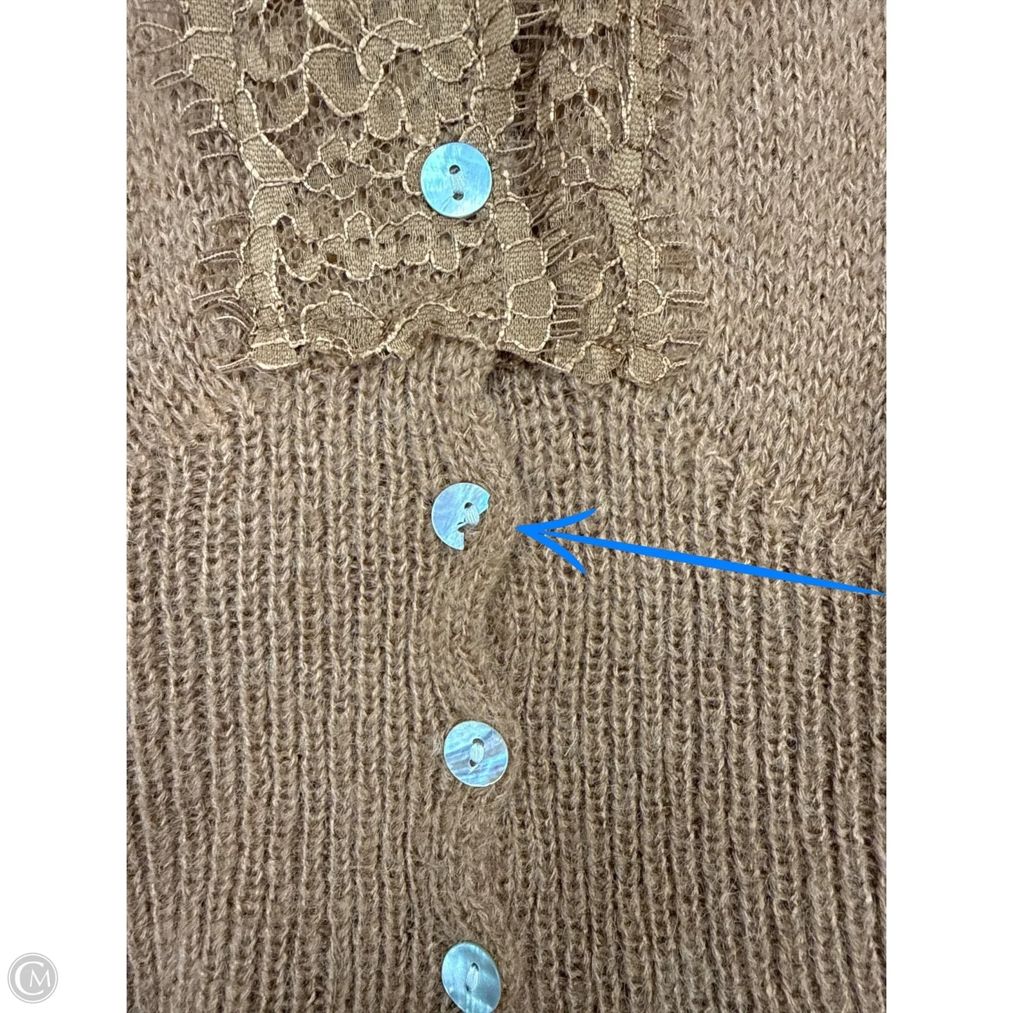 Cardigan By Bluivy In Brown, Size: M