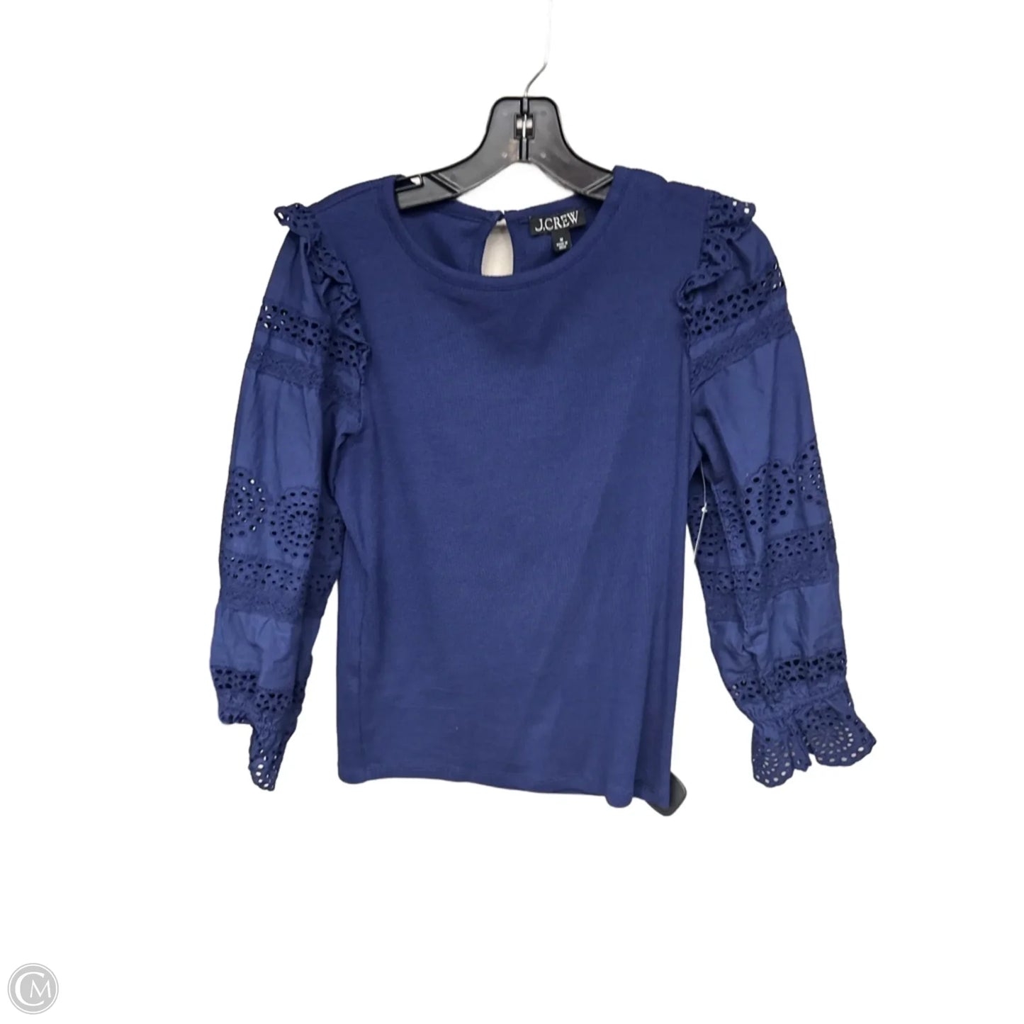 Top Long Sleeve By J. Crew In Blue, Size: M