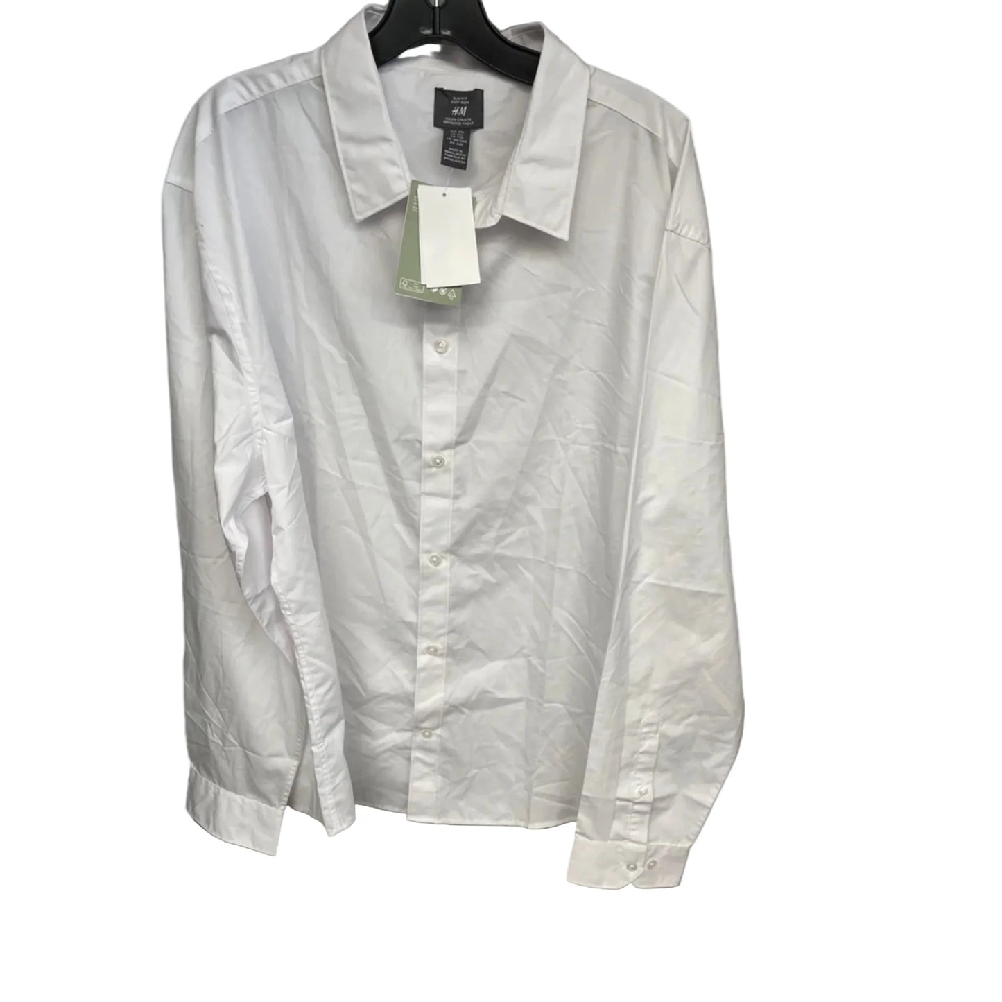 Top Long Sleeve By H&m In White, Size: Xxl