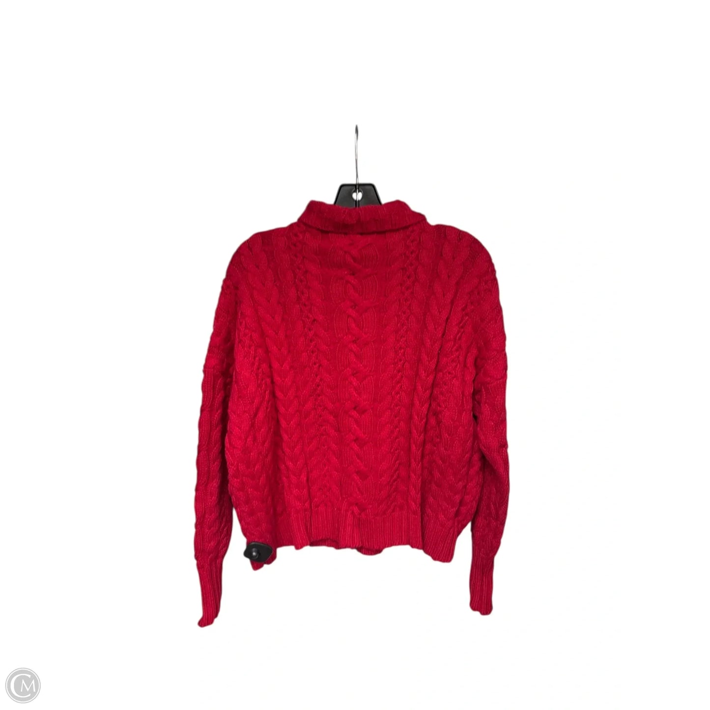 Sweater By Lauren By Ralph Lauren In Red, Size: M