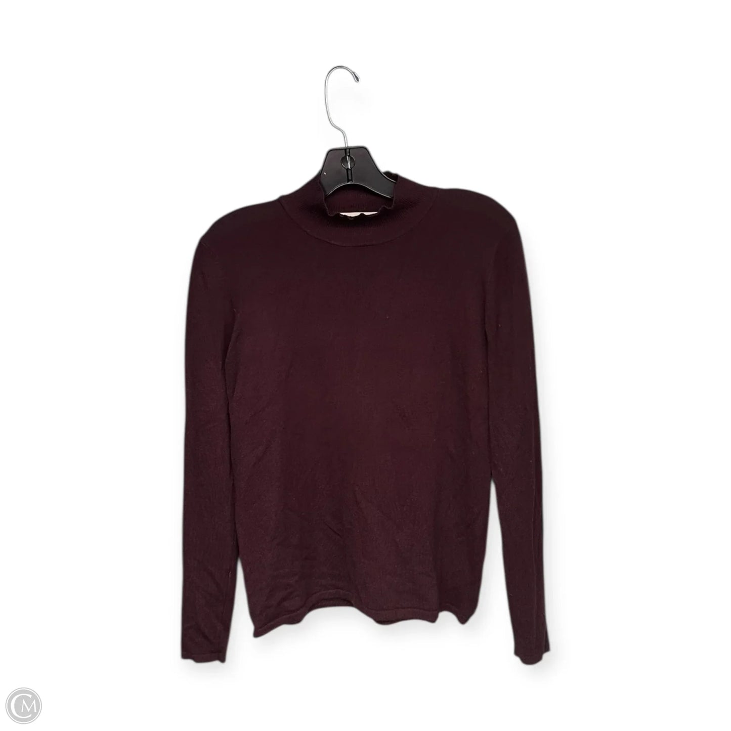 Top Long Sleeve By Philosophy In Maroon, Size: S