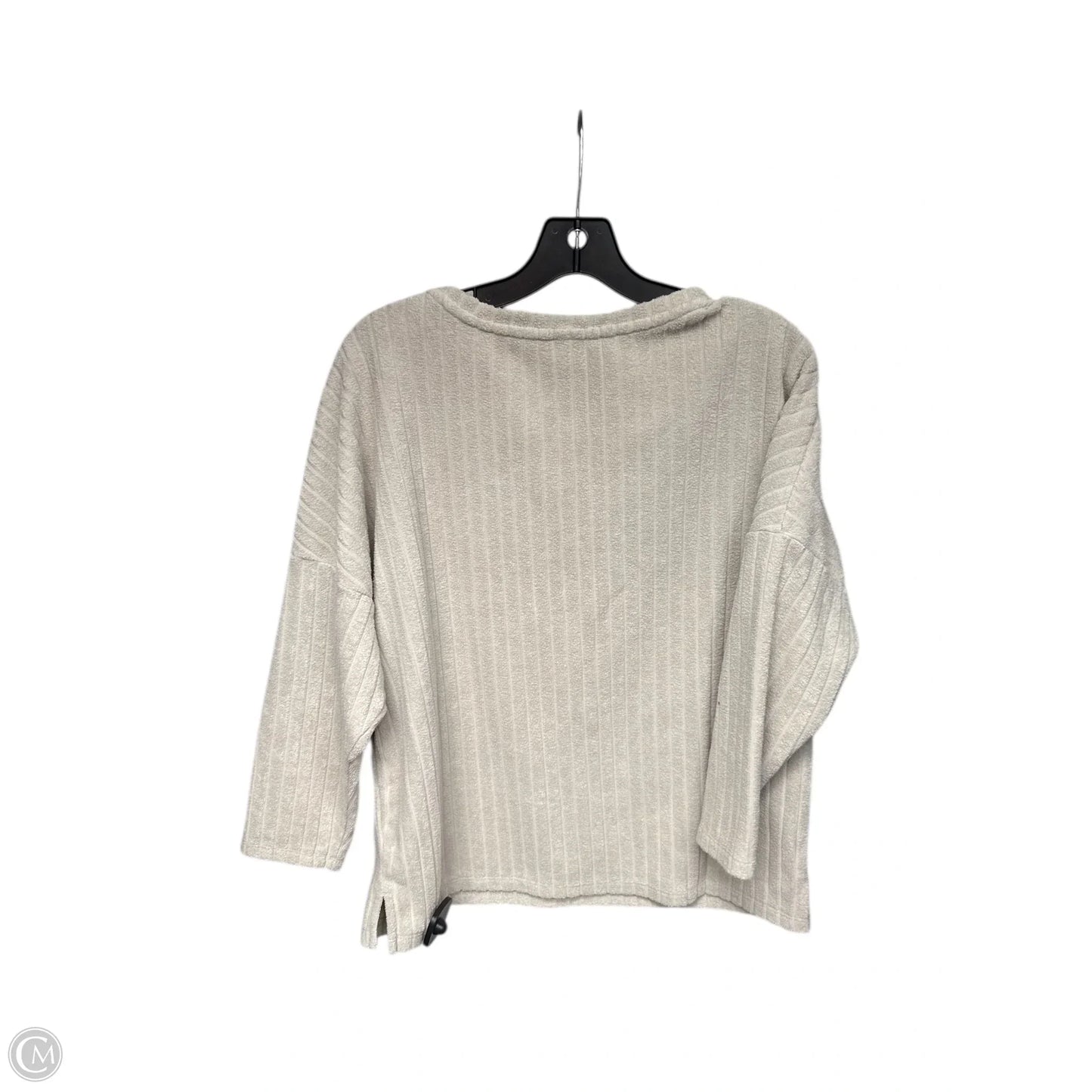 Top 3/4 Sleeve By Old Navy In Grey, Size: M