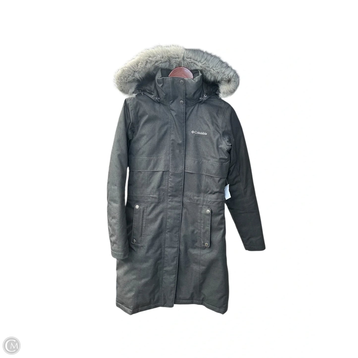 Coat Parka By Columbia In Grey, Size: Xs
