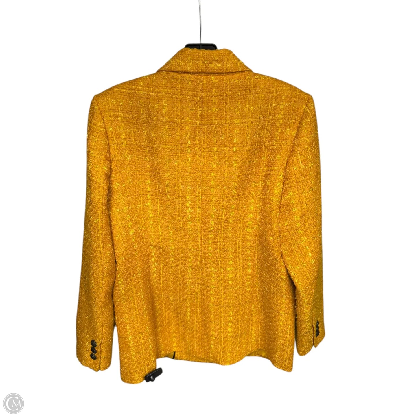 Coat Designer By Karl Lagerfeld In Yellow, Size: 8