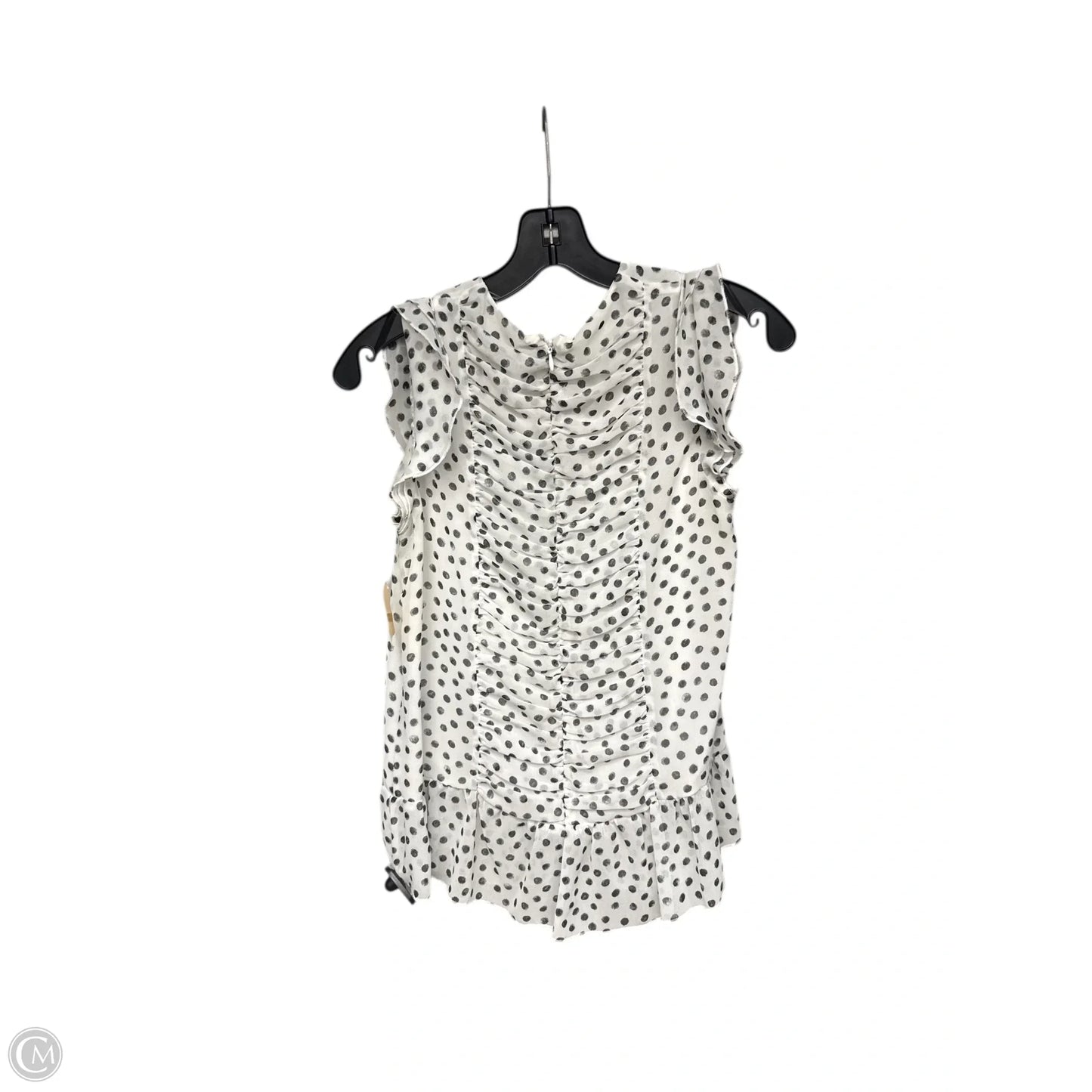 Top Sleeveless By Who What Wear In Polkadot Pattern, Size: S