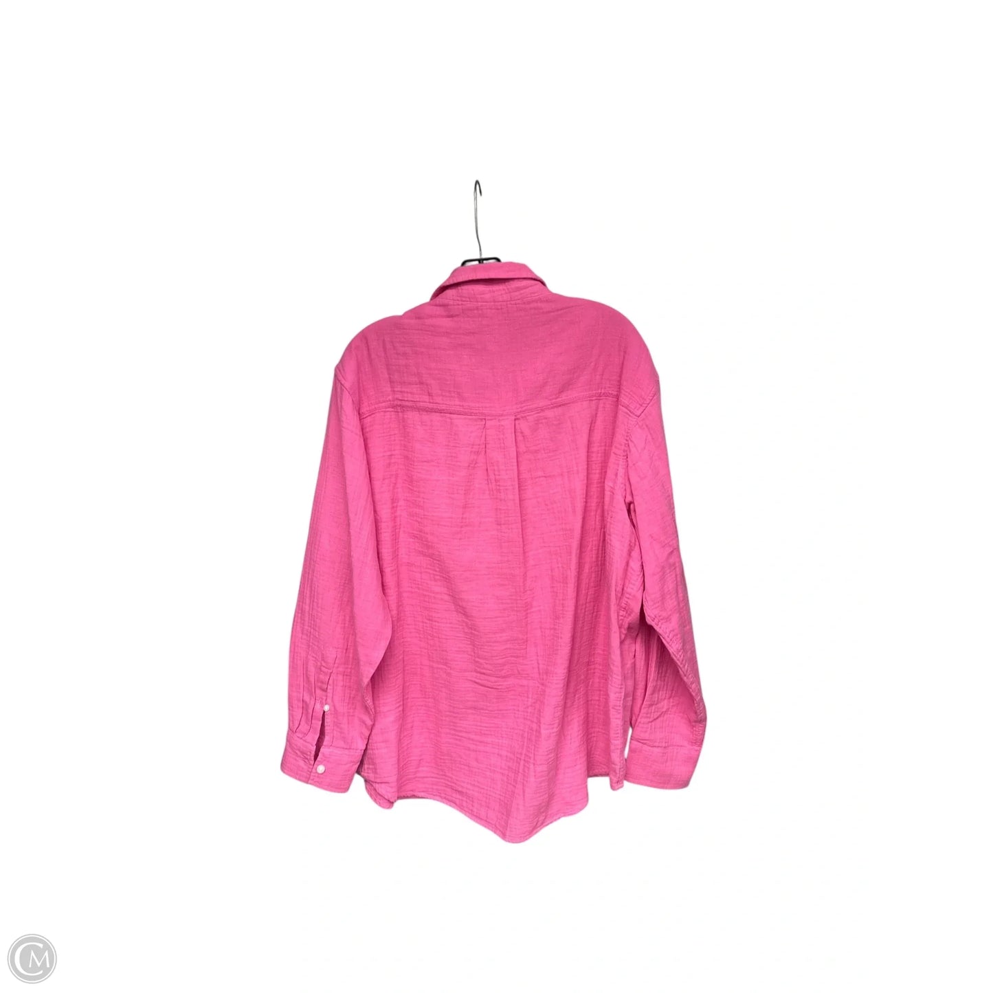 Top Long Sleeve By Gap In Pink, Size: L
