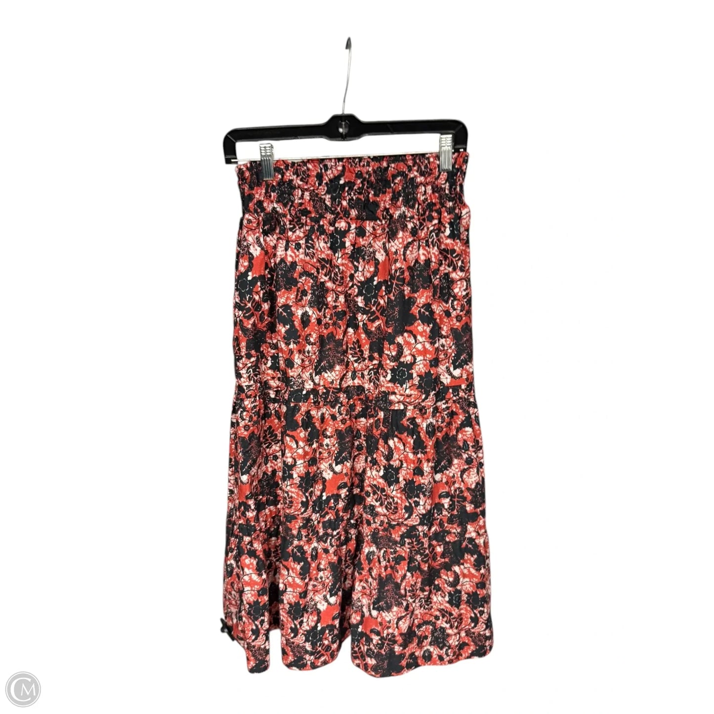 Skirt Maxi By Maeve In Black & Orange, Size: L