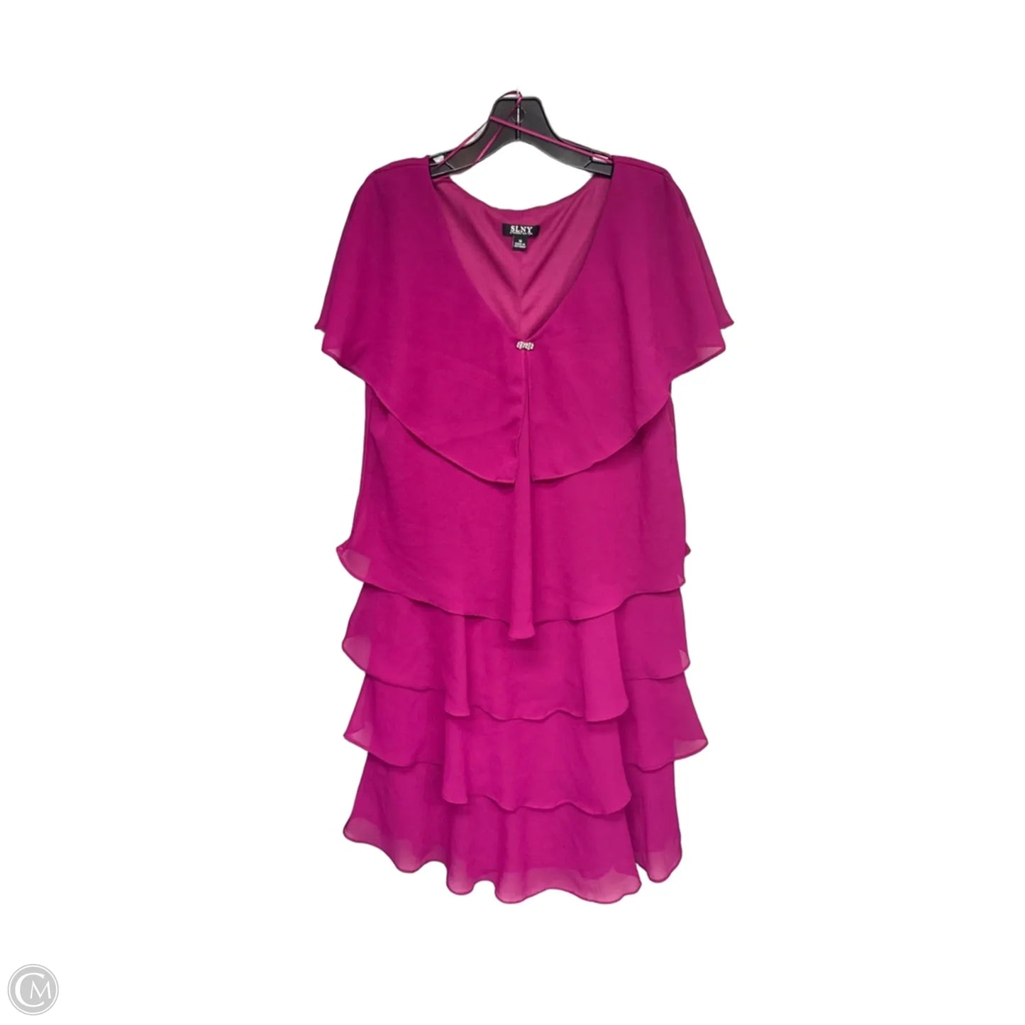 Dress Party Midi By Sl Fashions In Purple, Size: 16