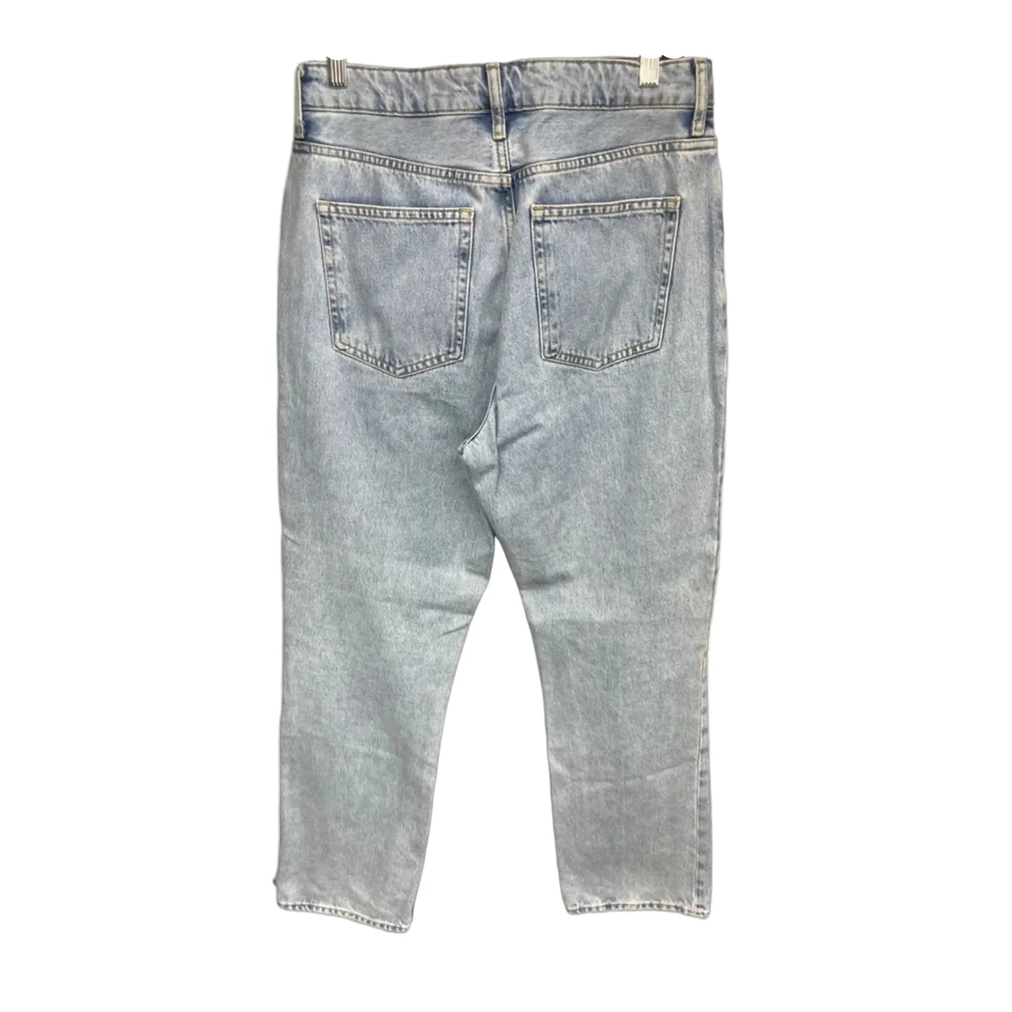 Jeans Straight By H&m In Blue Denim, Size: 10