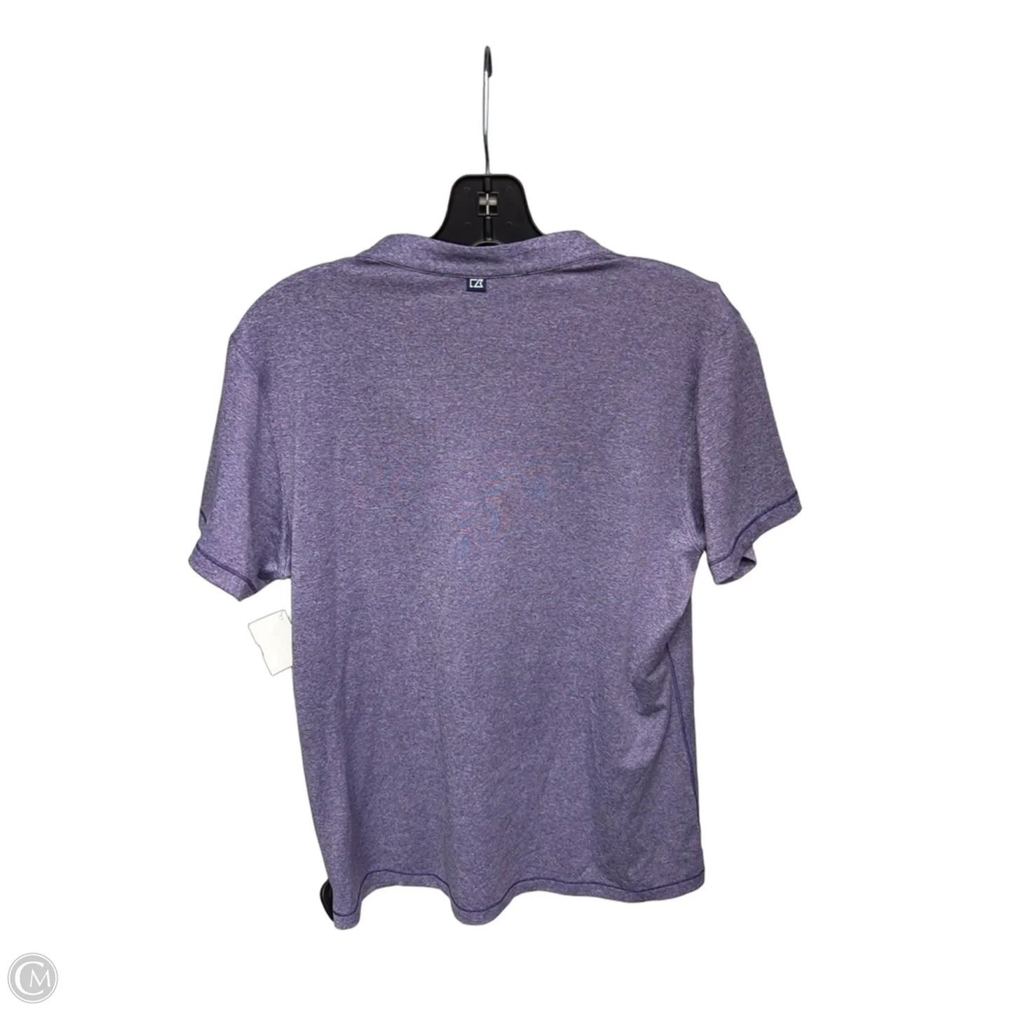 Athletic Top Short Sleeve By Cutter And Buck In Purple, Size: M