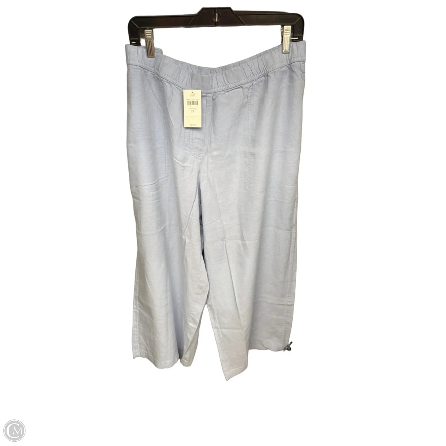 Pants Linen By Pure Jill In Blue, Size: 2x