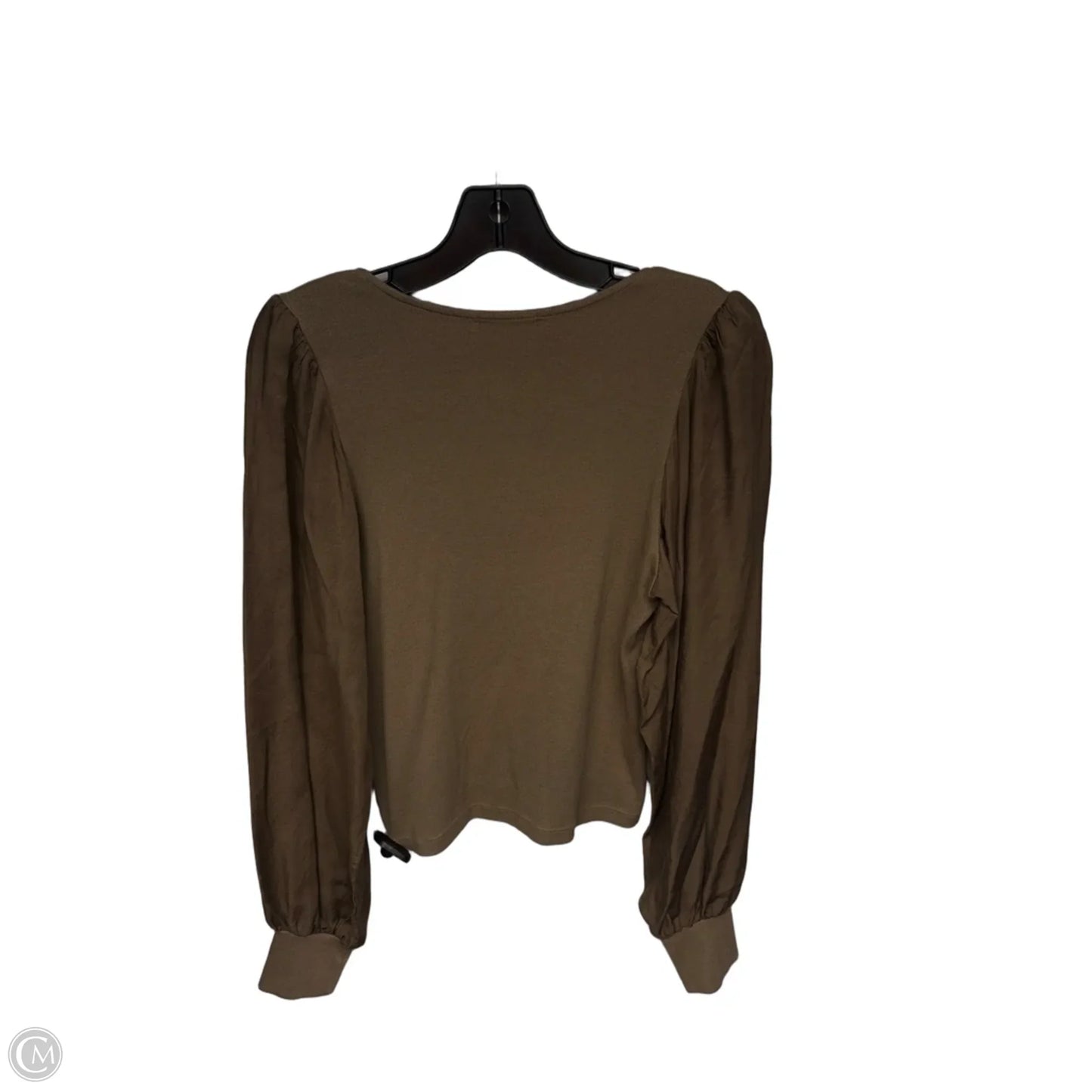 Top Long Sleeve By Sundry In Brown, Size: L