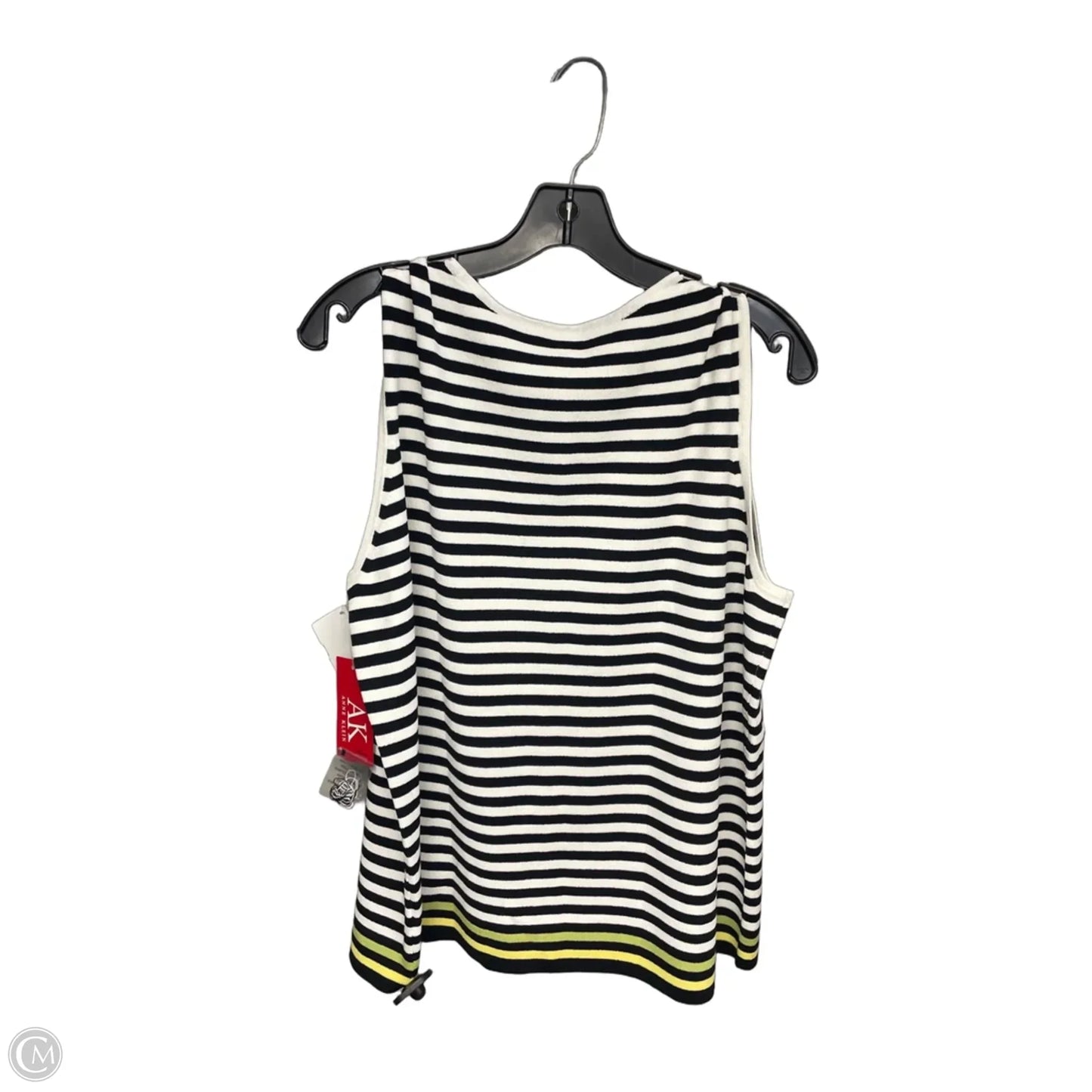 Top Sleeveless By Anne Klein In Striped Pattern, Size: 2x