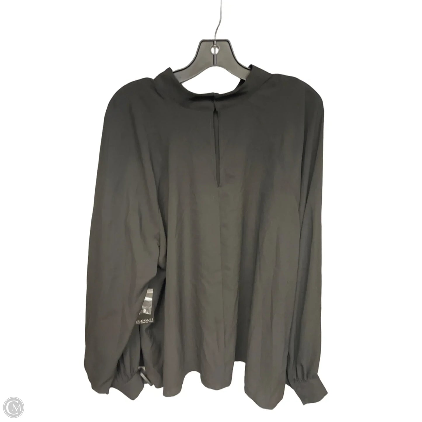 Blouse Long Sleeve By Elodie In Black, Size: 20