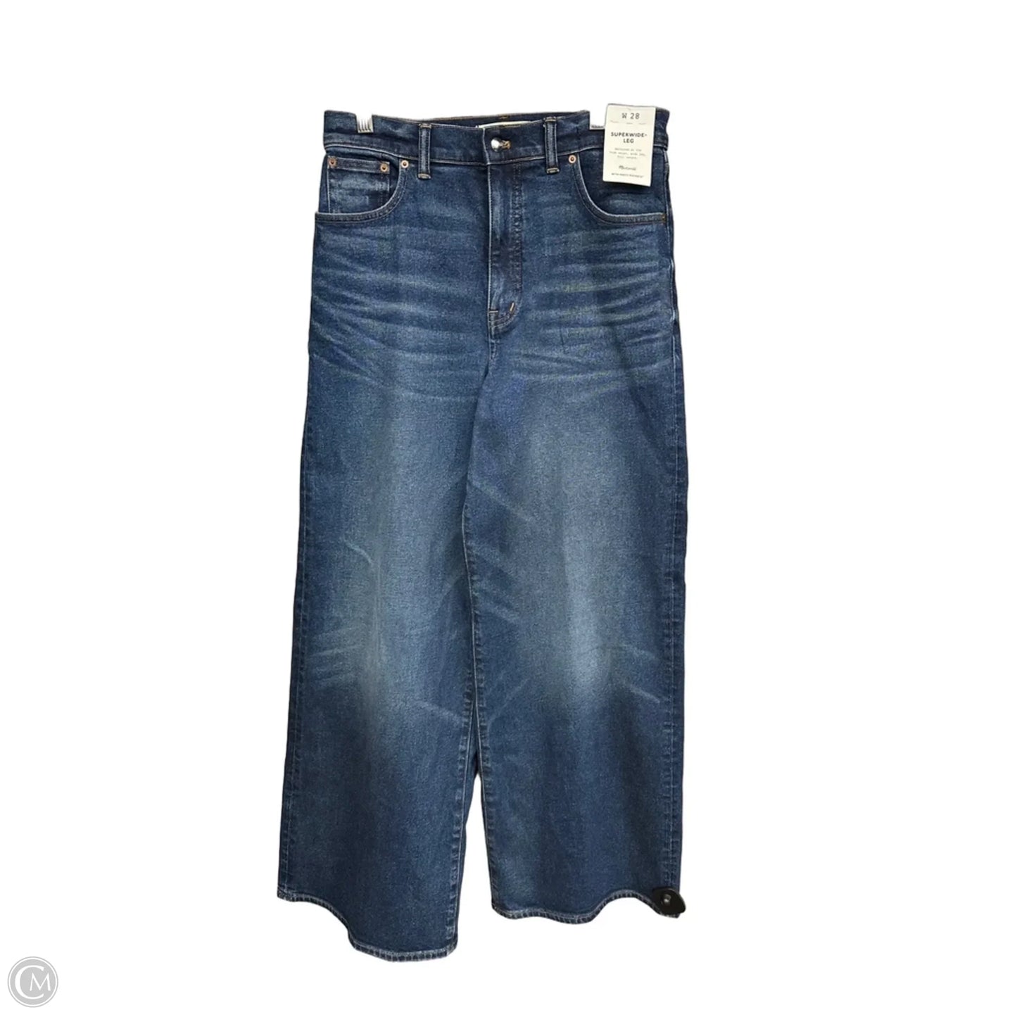 Jeans Wide Leg By Madewell In Blue Denim, Size: 28