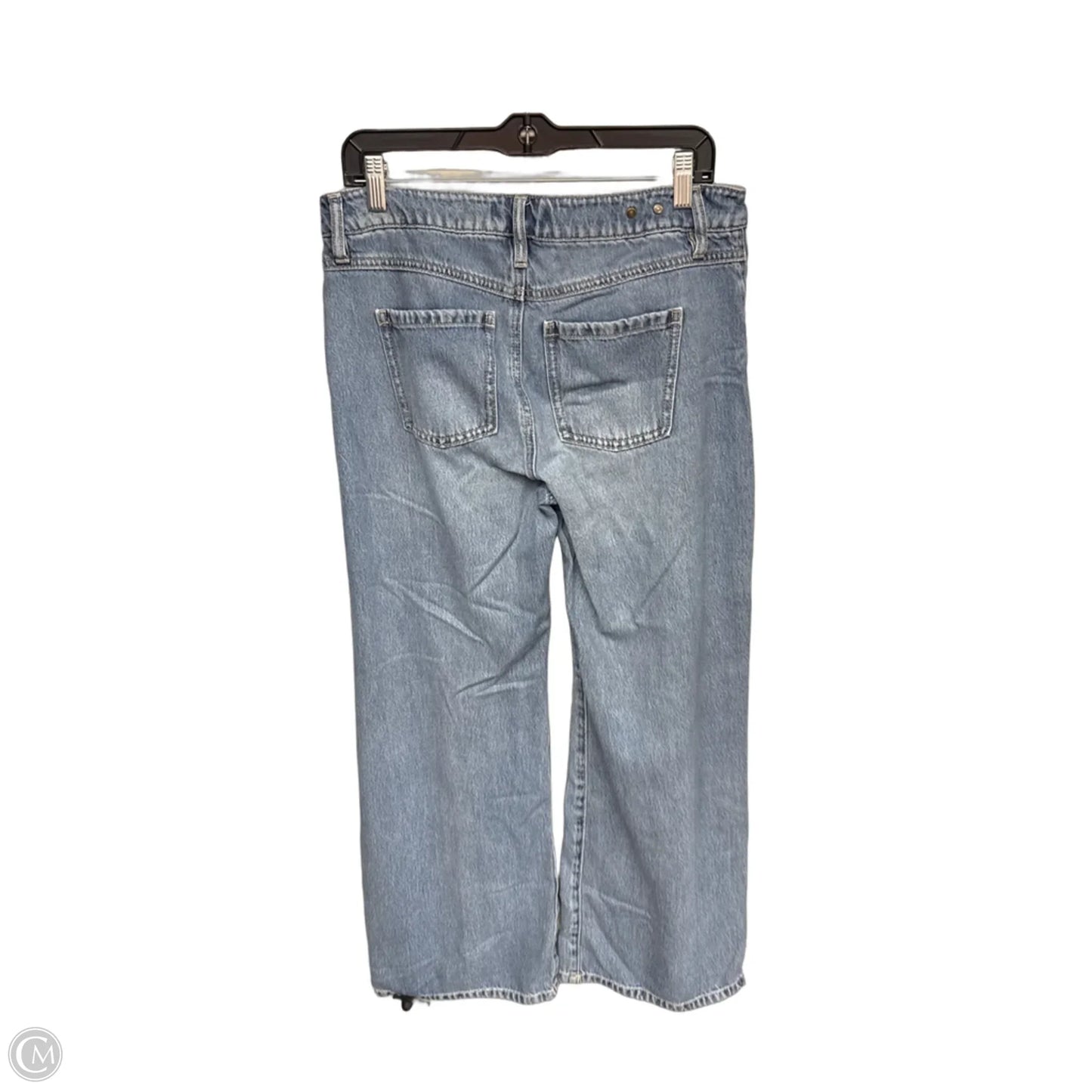 Jeans Wide Leg By Cabi In Blue Denim, Size: 4
