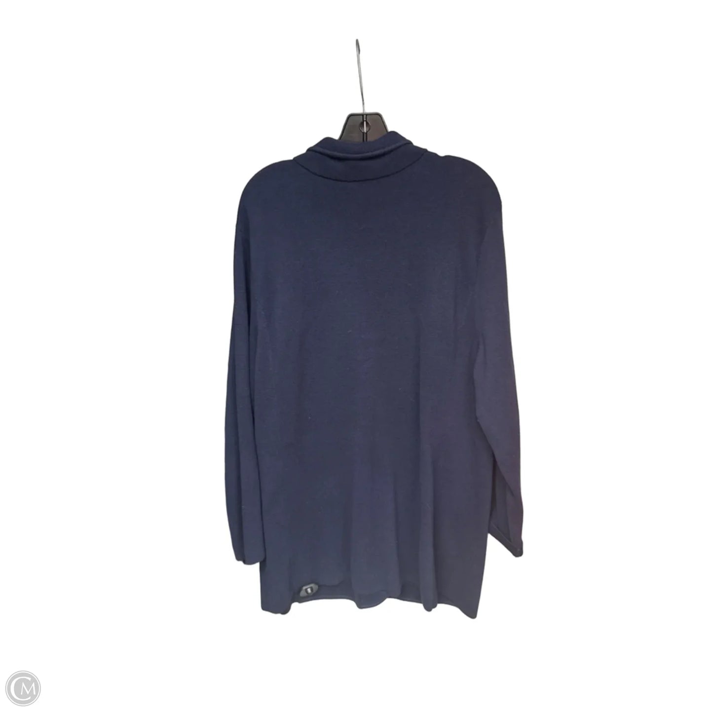 Sweater Cardigan By Lauren By Ralph Lauren In Blue, Size: 3x