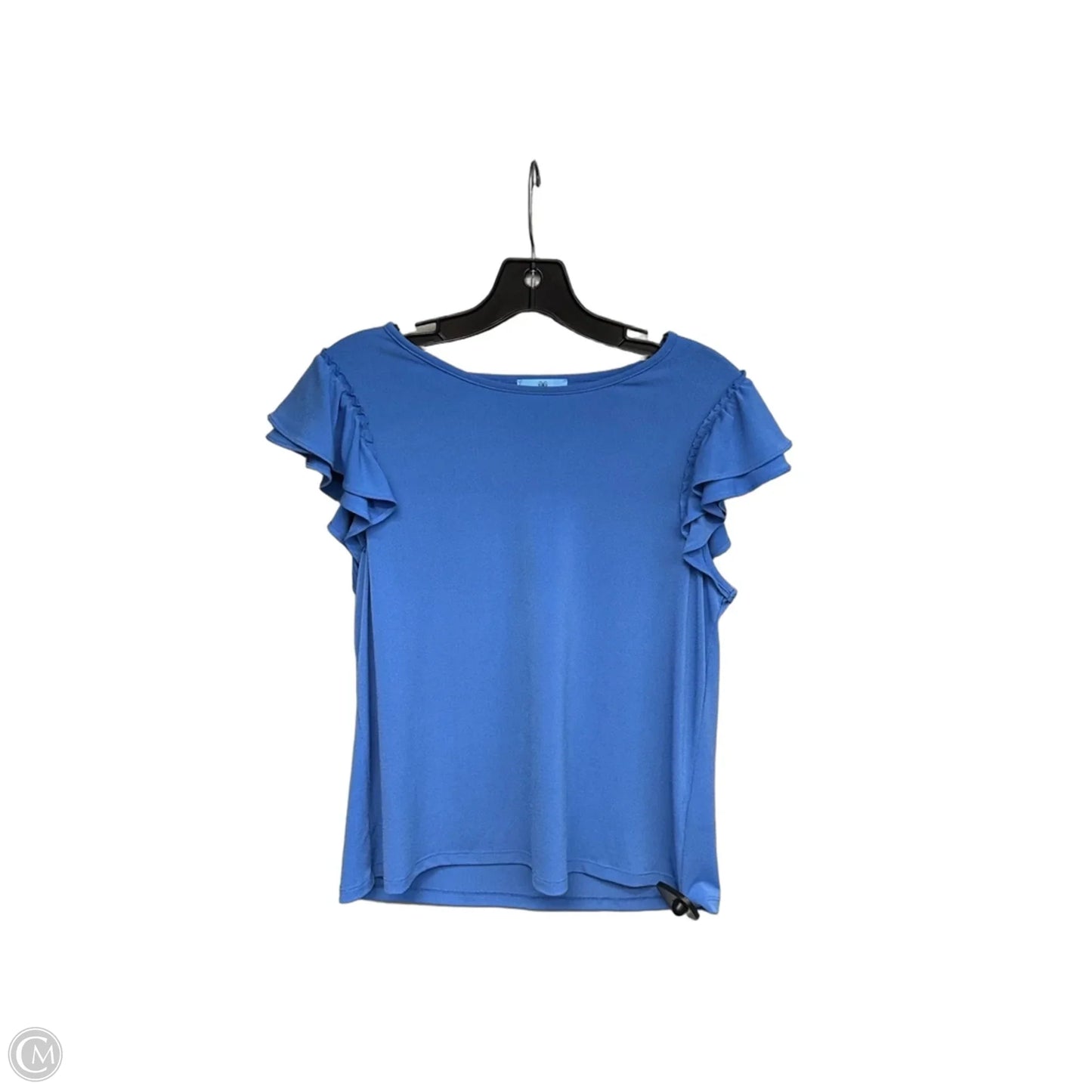 Top Short Sleeve By Cece In Blue, Size: M