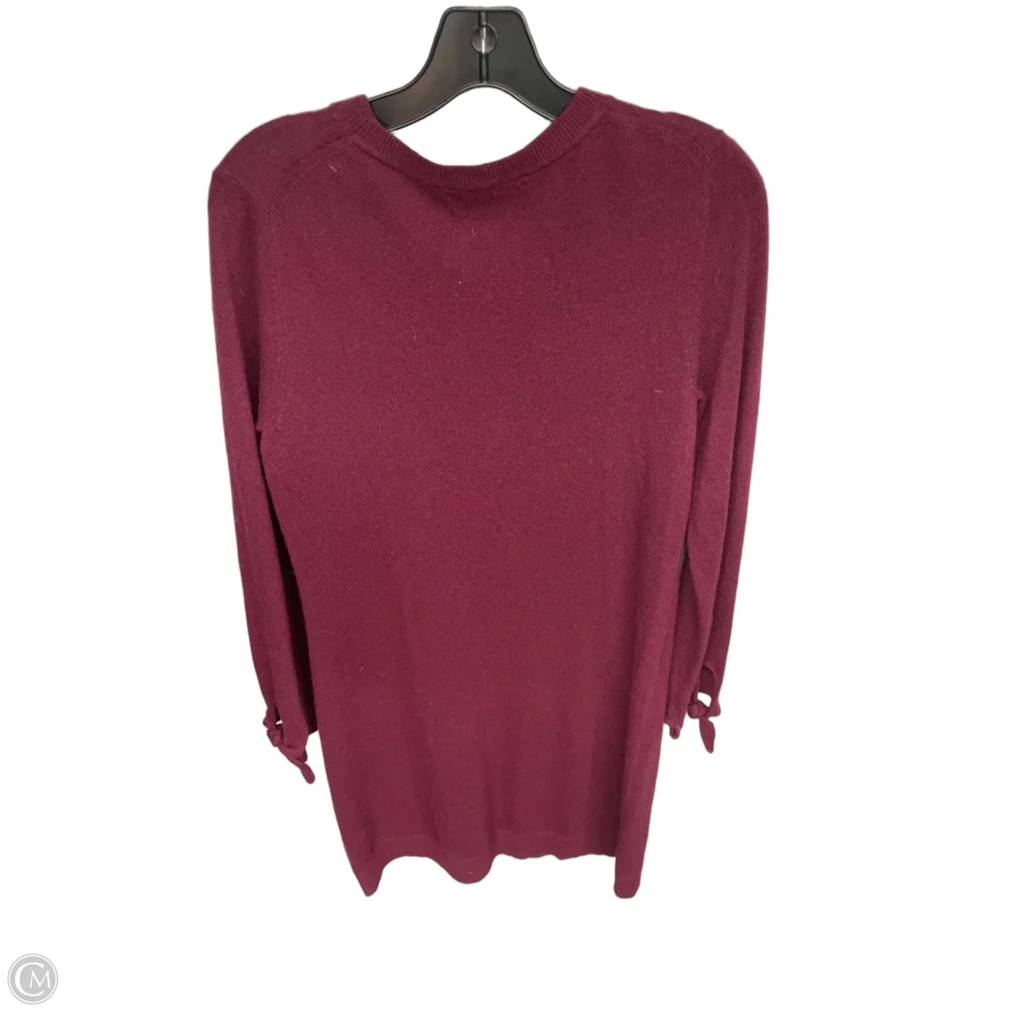 Dress Sweater By Banana Republic In Maroon, Size: M