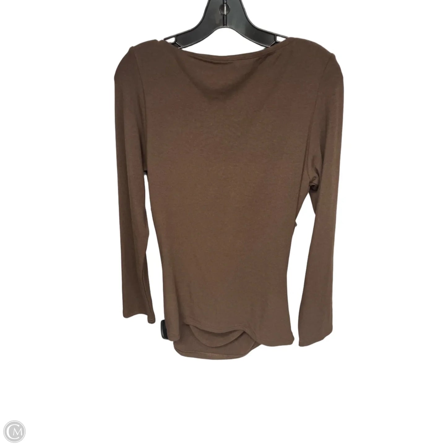 Top Long Sleeve By Clothes Mentor In Brown, Size: L