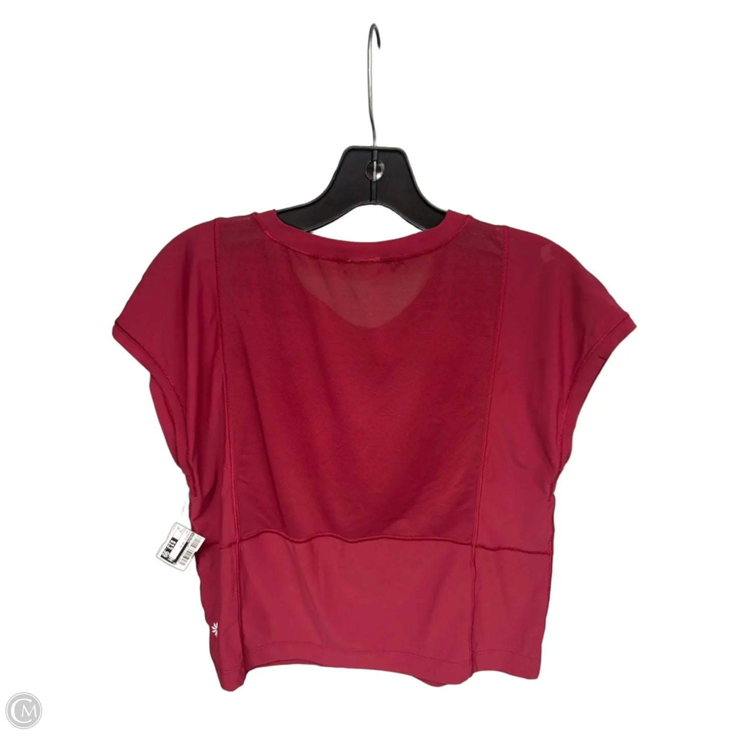 Athletic Top Short Sleeve By Athleta In Red, Size: S
