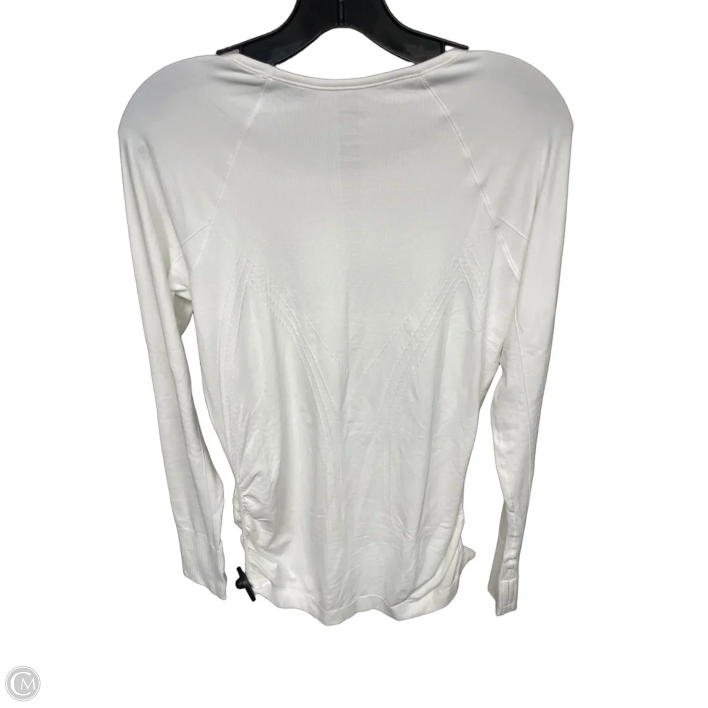Athletic Top Long Sleeve Crewneck By Athleta In White, Size: M