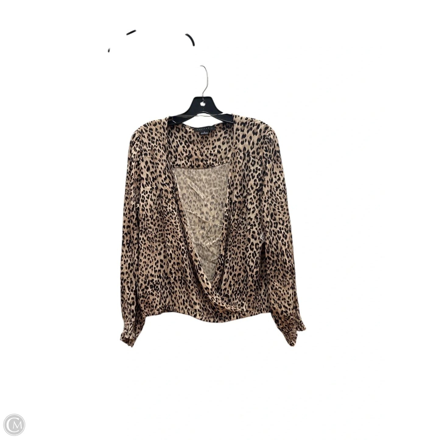 Top Long Sleeve By Sanctuary In Animal Print, Size: M