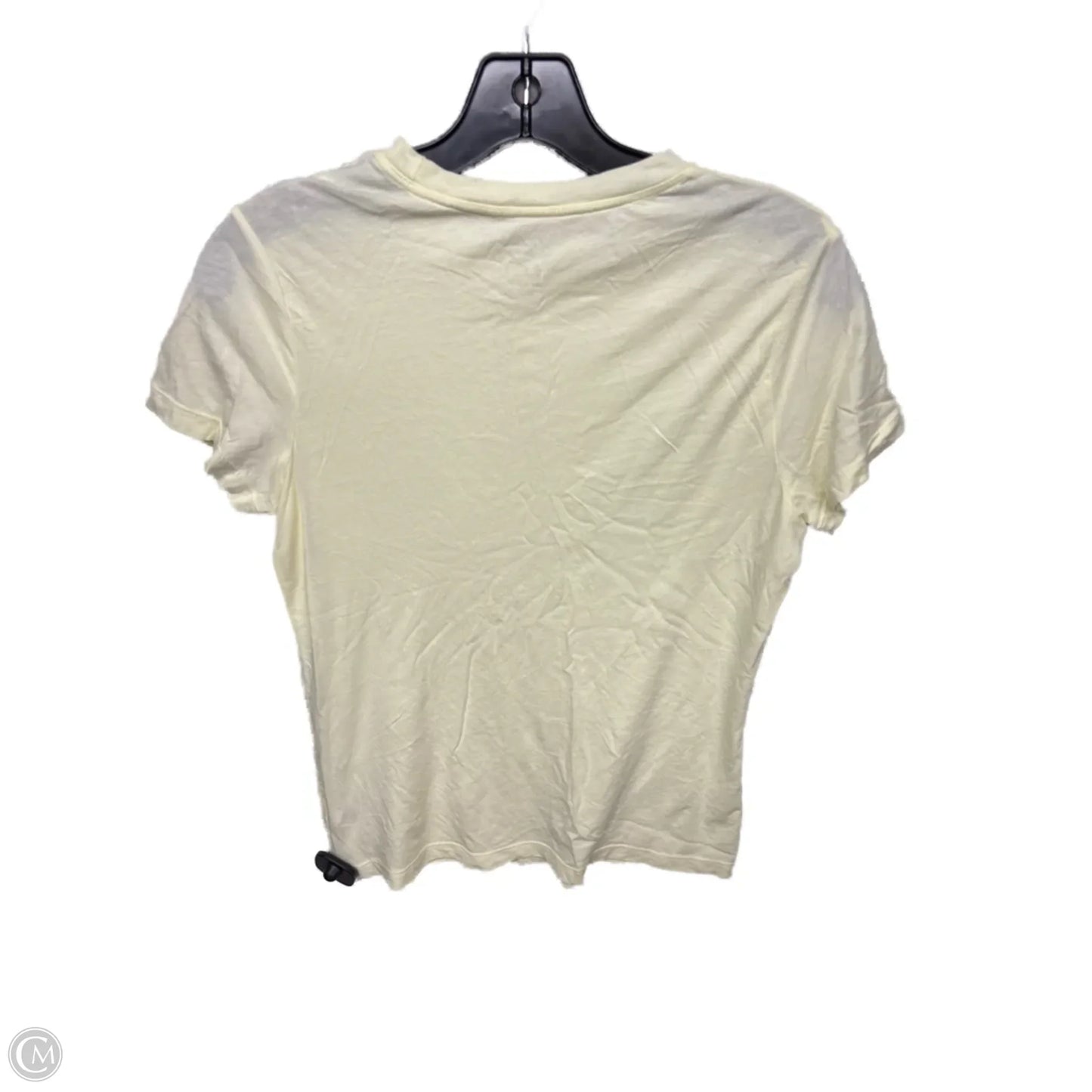 Top Short Sleeve Basic By A New Day In Yellow, Size: S