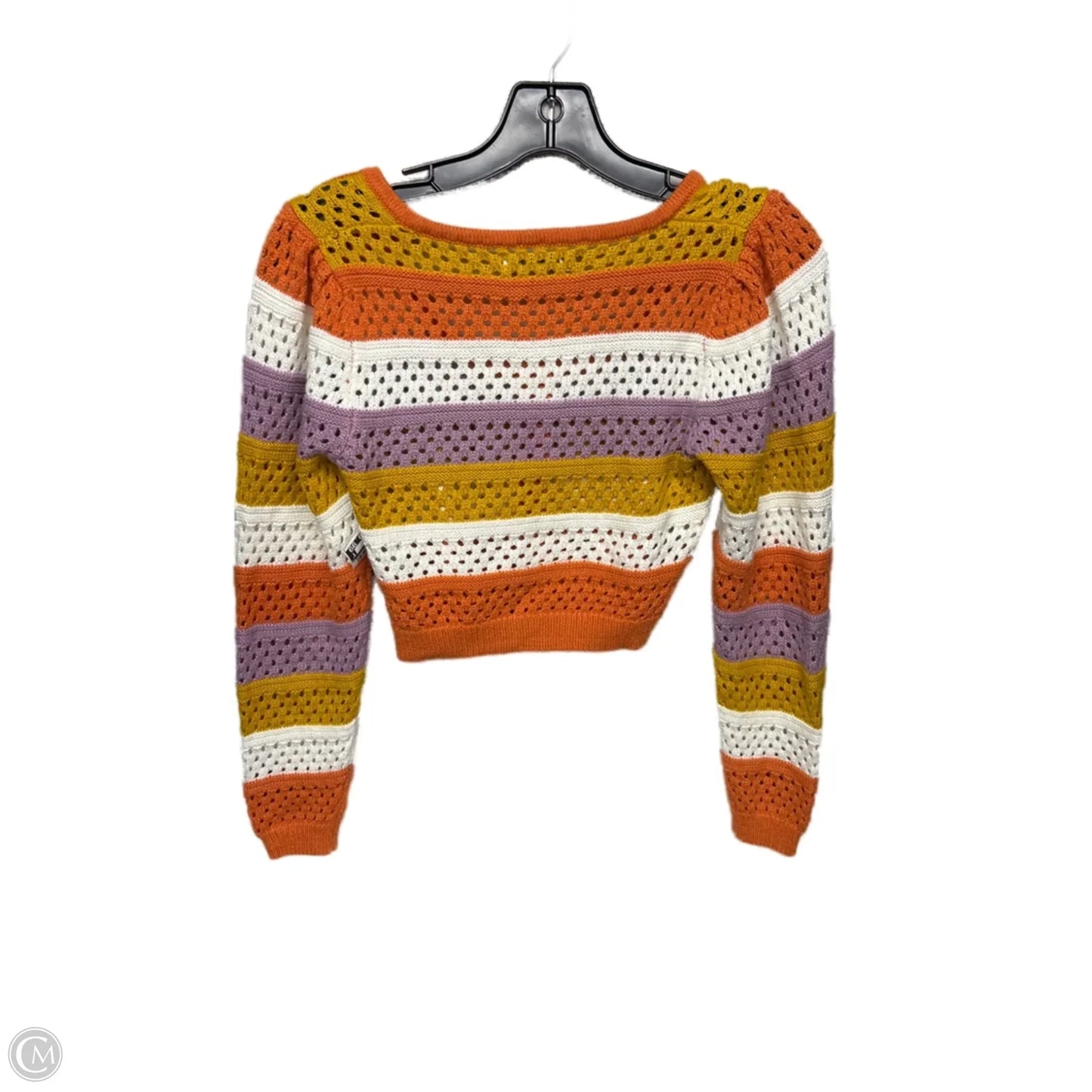 Cardigan By So In Orange & Purple, Size: S