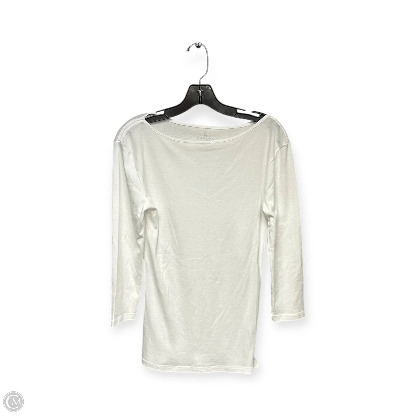 Top 3/4 Sleeve Basic By Caslon In Ivory, Size: M