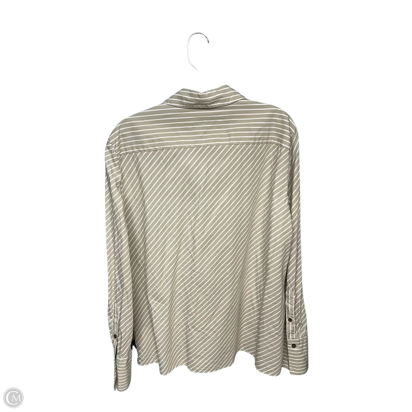 Top Long Sleeve By Rag And Bone In Cream & White, Size: Xl