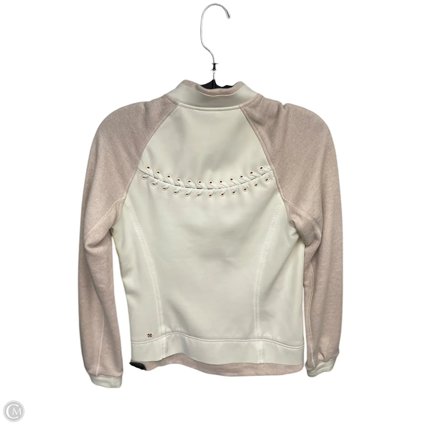 Athletic Jacket By Lululemon In Cream, Size: 4