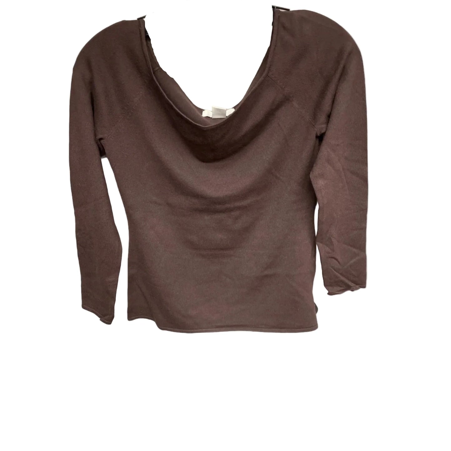 Top Long Sleeve Basic By H&m In Brown, Size: M