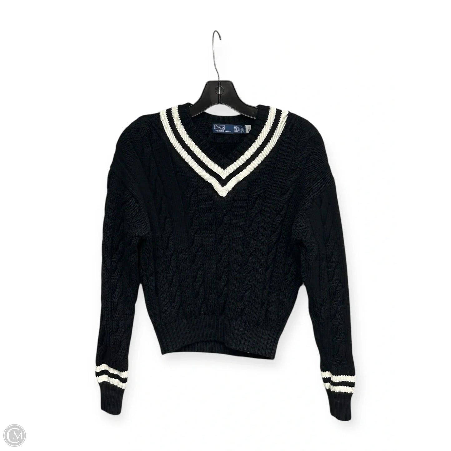 Sweater By Polo Ralph Lauren In Black, Size: Xxs