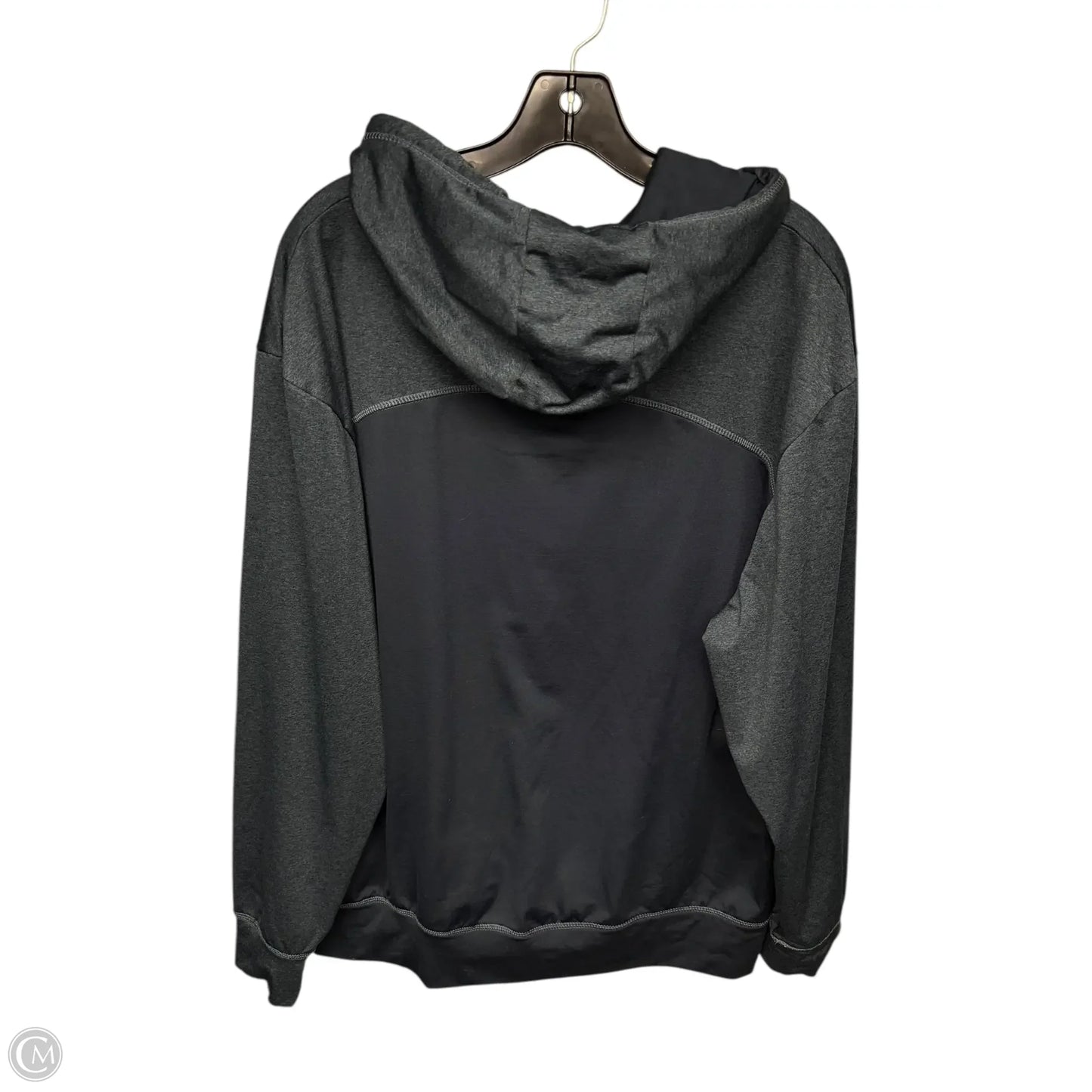 Athletic Sweatshirt Hoodie By Clothes Mentor In Grey, Size: L